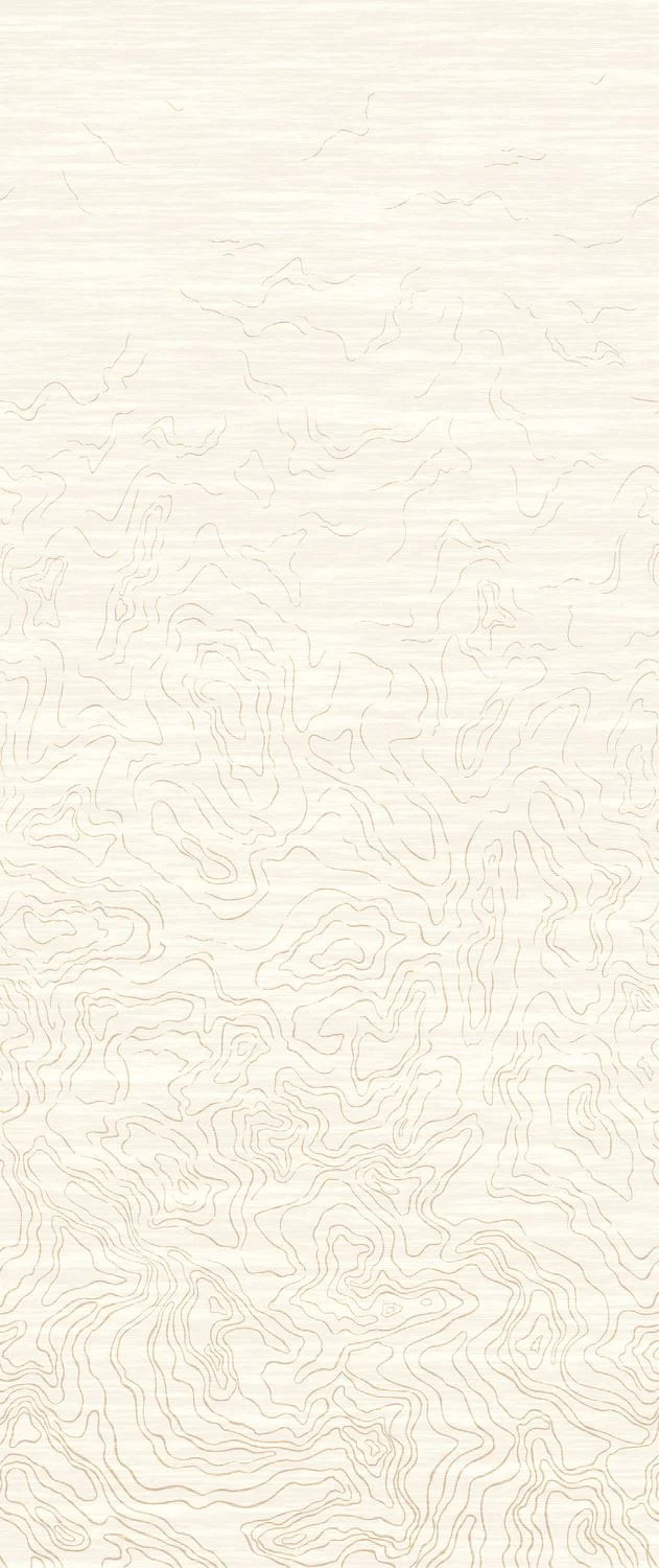 Mural tekstylny strukturalny ONDES PRÉCIEUSES - IVOIRE DORÉ kość słoniowa ze złotym - Image 4