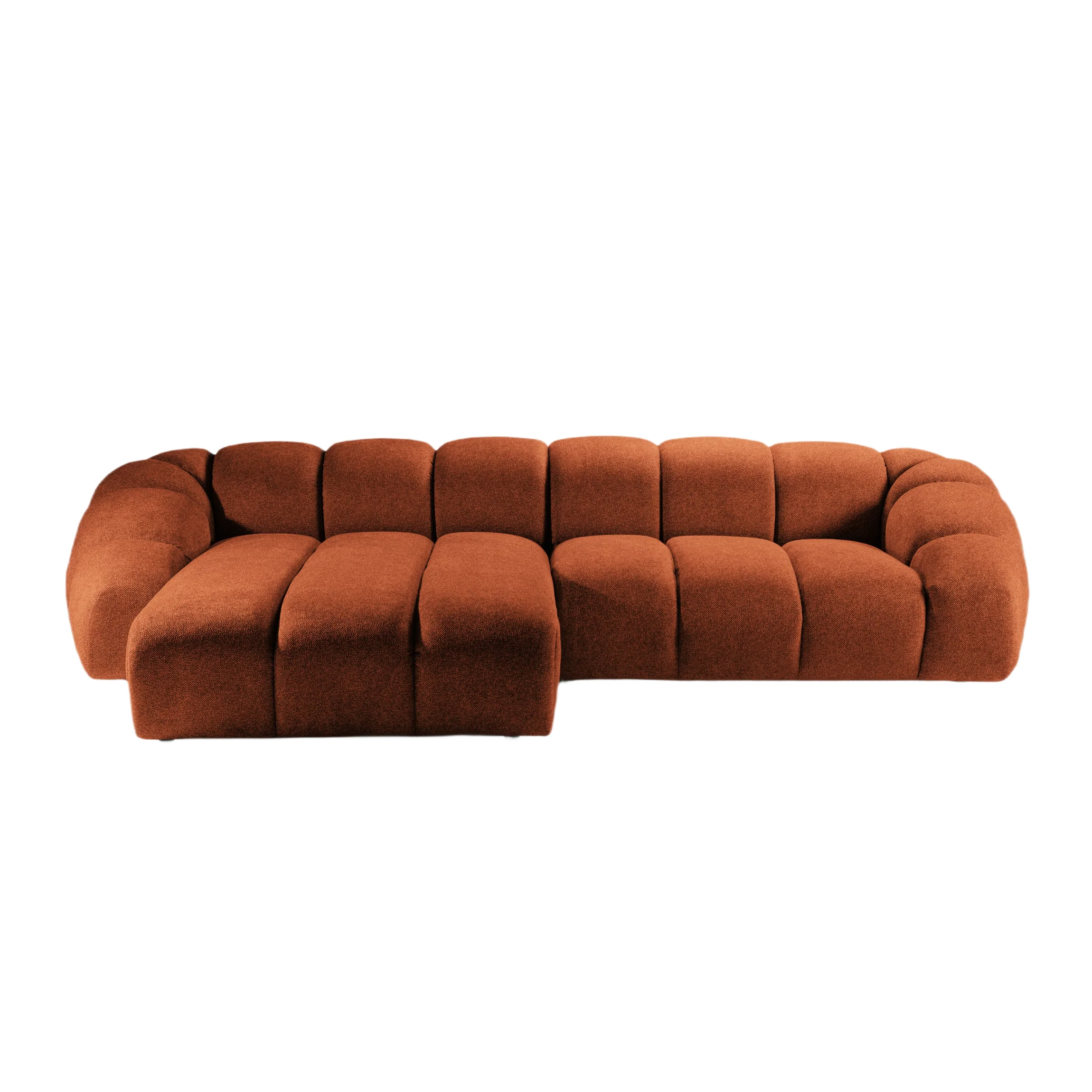 Narożnik 4-osobowy lewostronny DIANA terracotta szenil