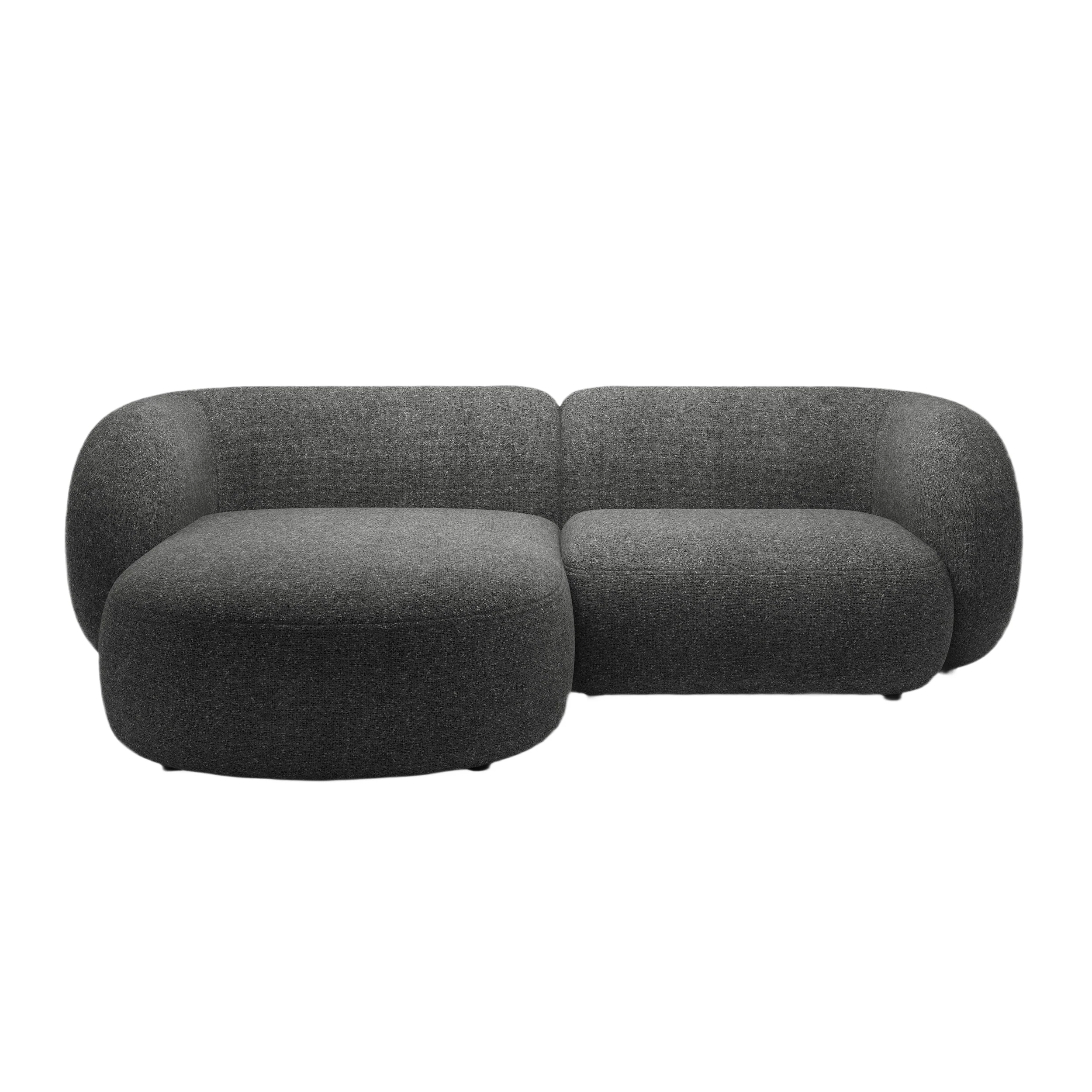Narożnik lewostronny 2-osobowy KATE ciemnoszary melanż