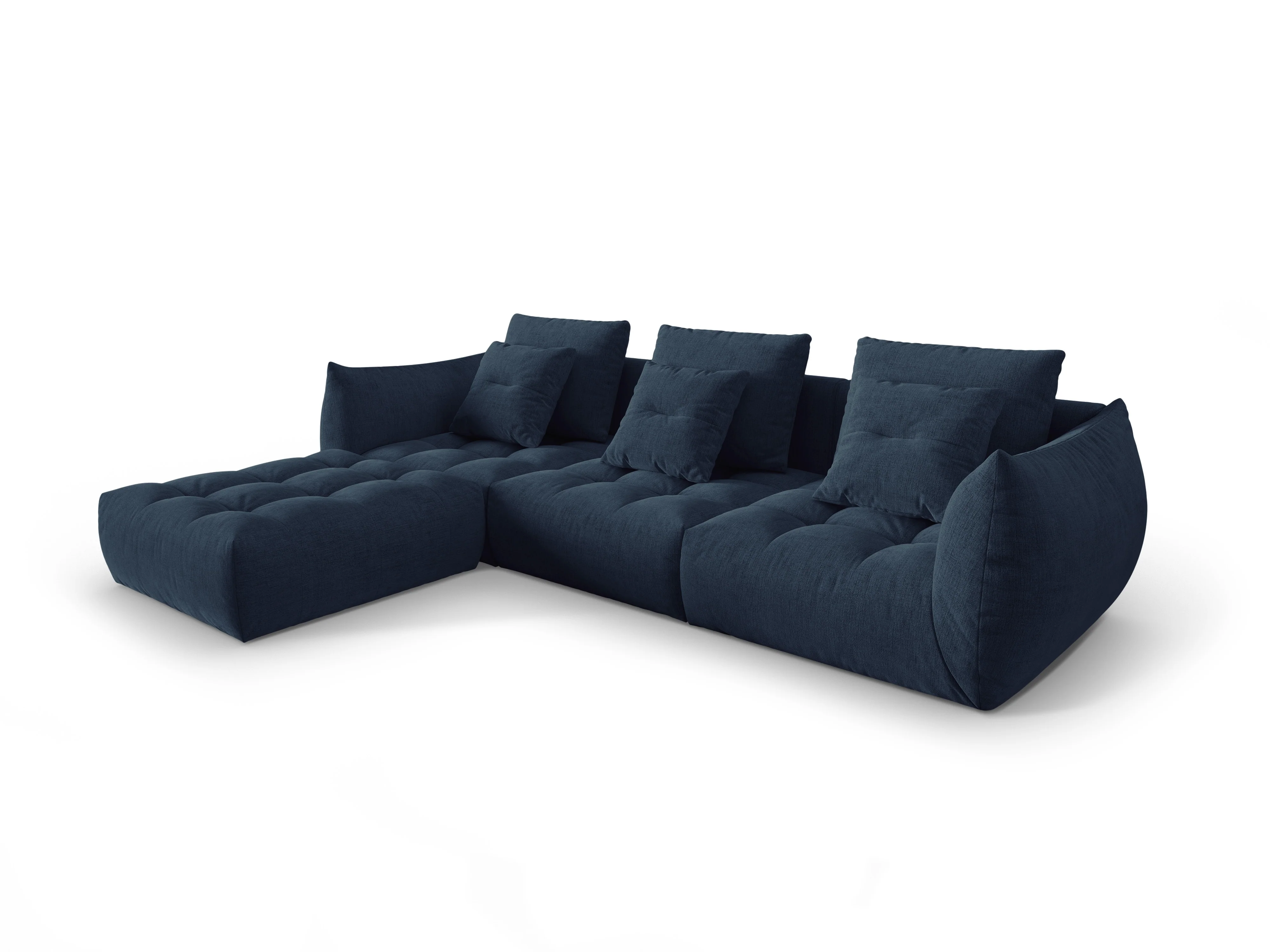 Narożnik modułowy BLOOM ciemnoniebieski szenil - Image 3