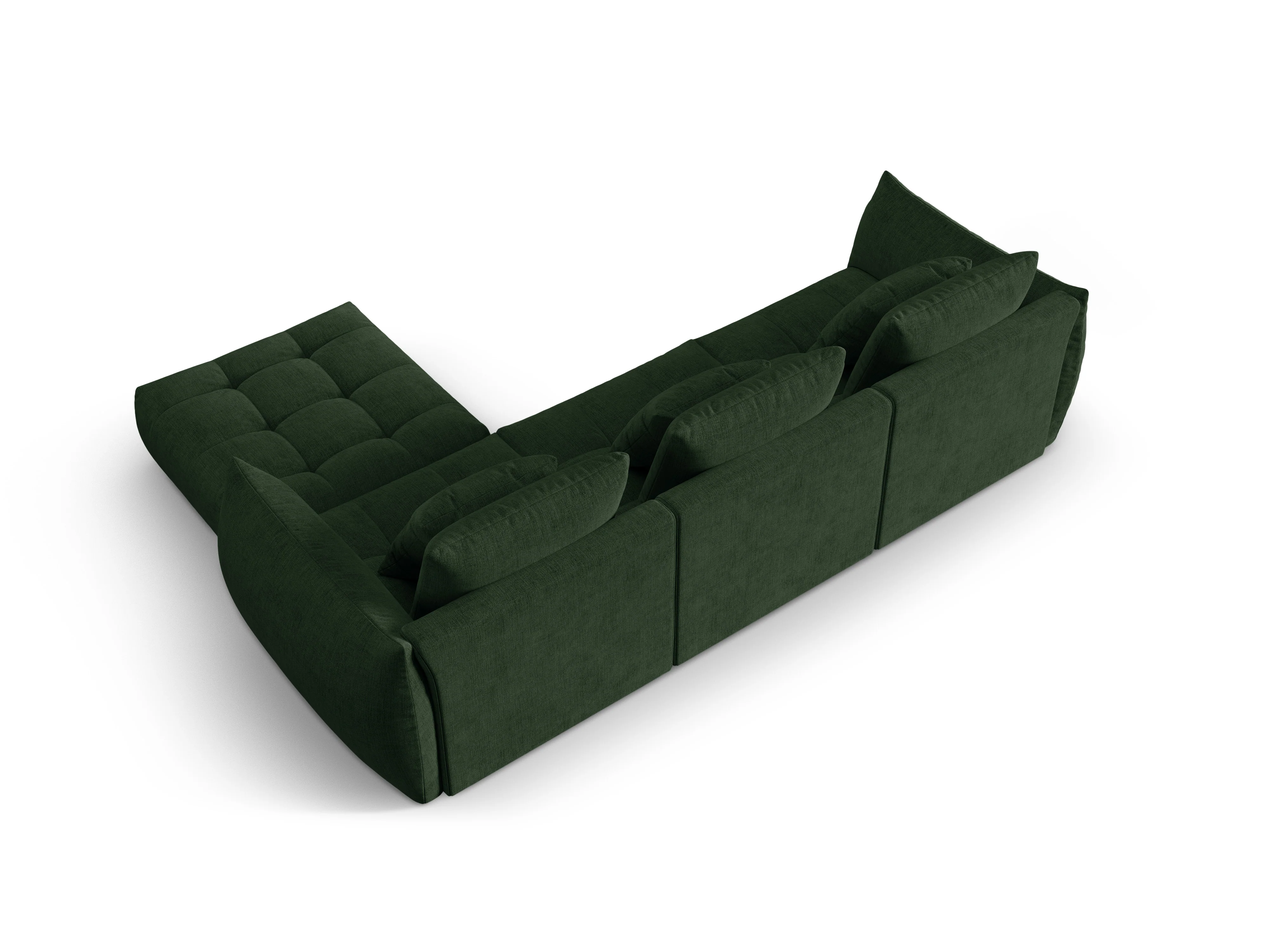 Narożnik modułowy BLOOM zielony szenil - Image 4