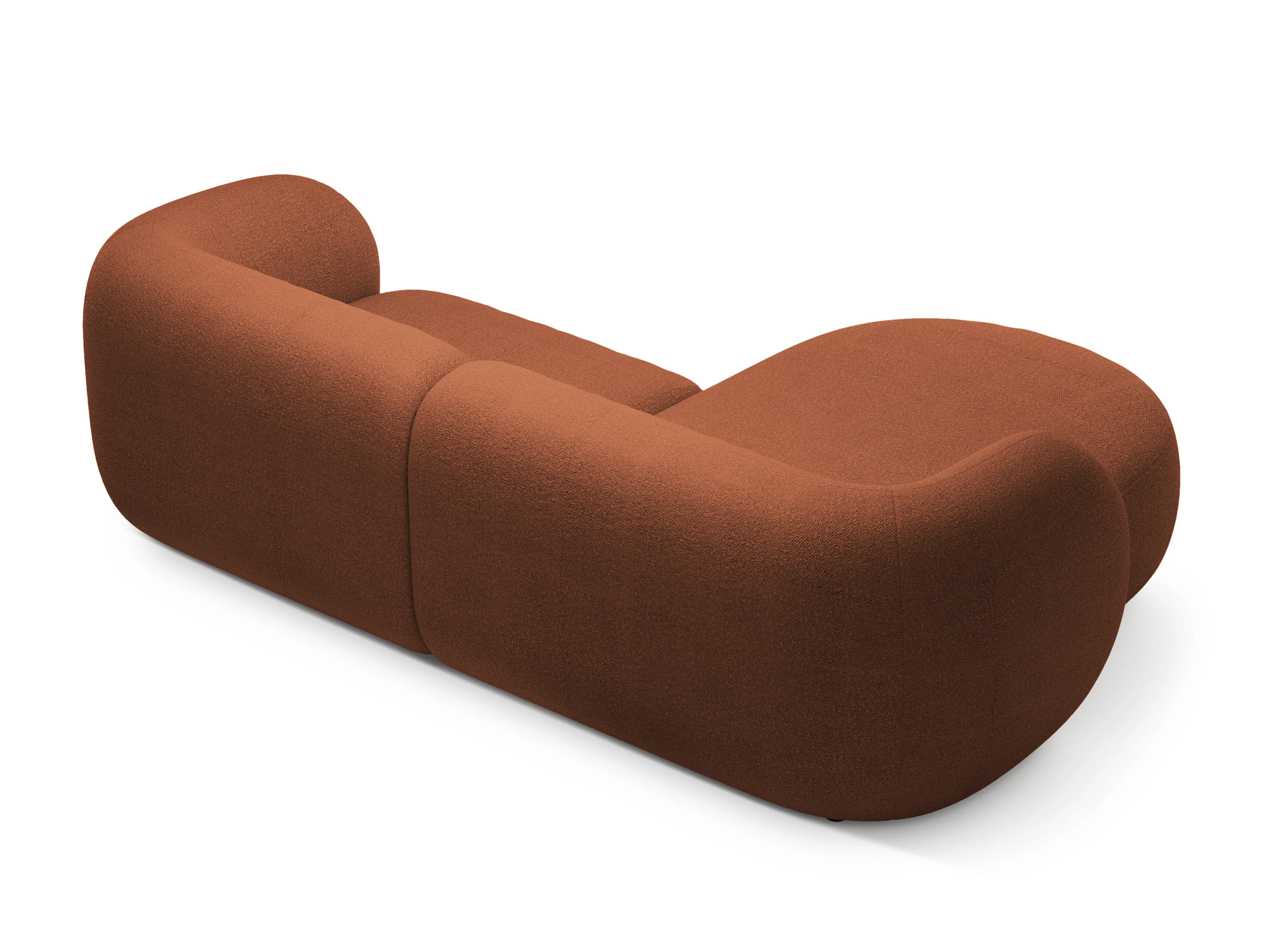 Narożnik lewostronny 2-osobowy KATE terracotta boucle - Image 3