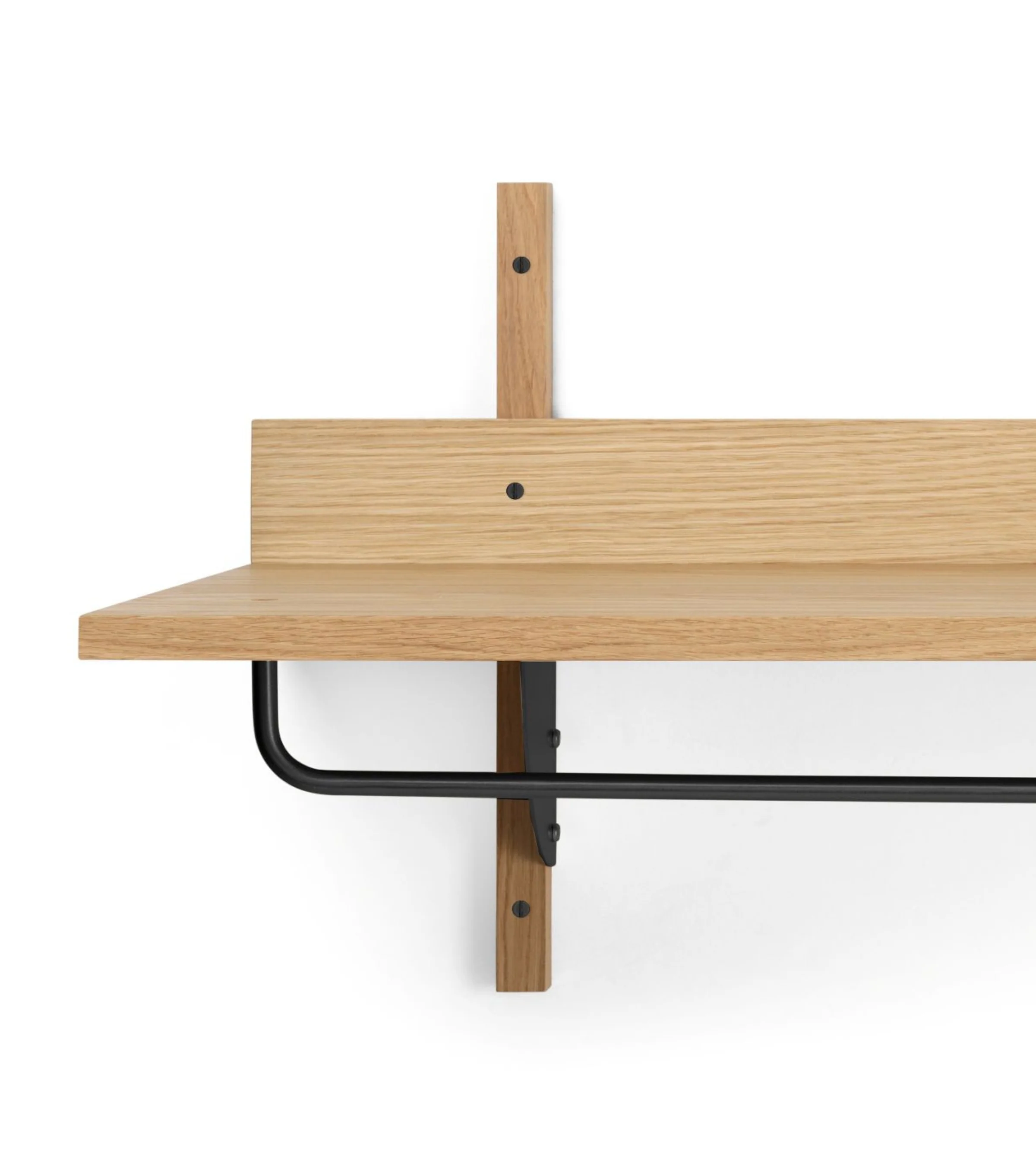 Półka z relingiem SECTOR RACK SHELF fornir dębowy - Image 2