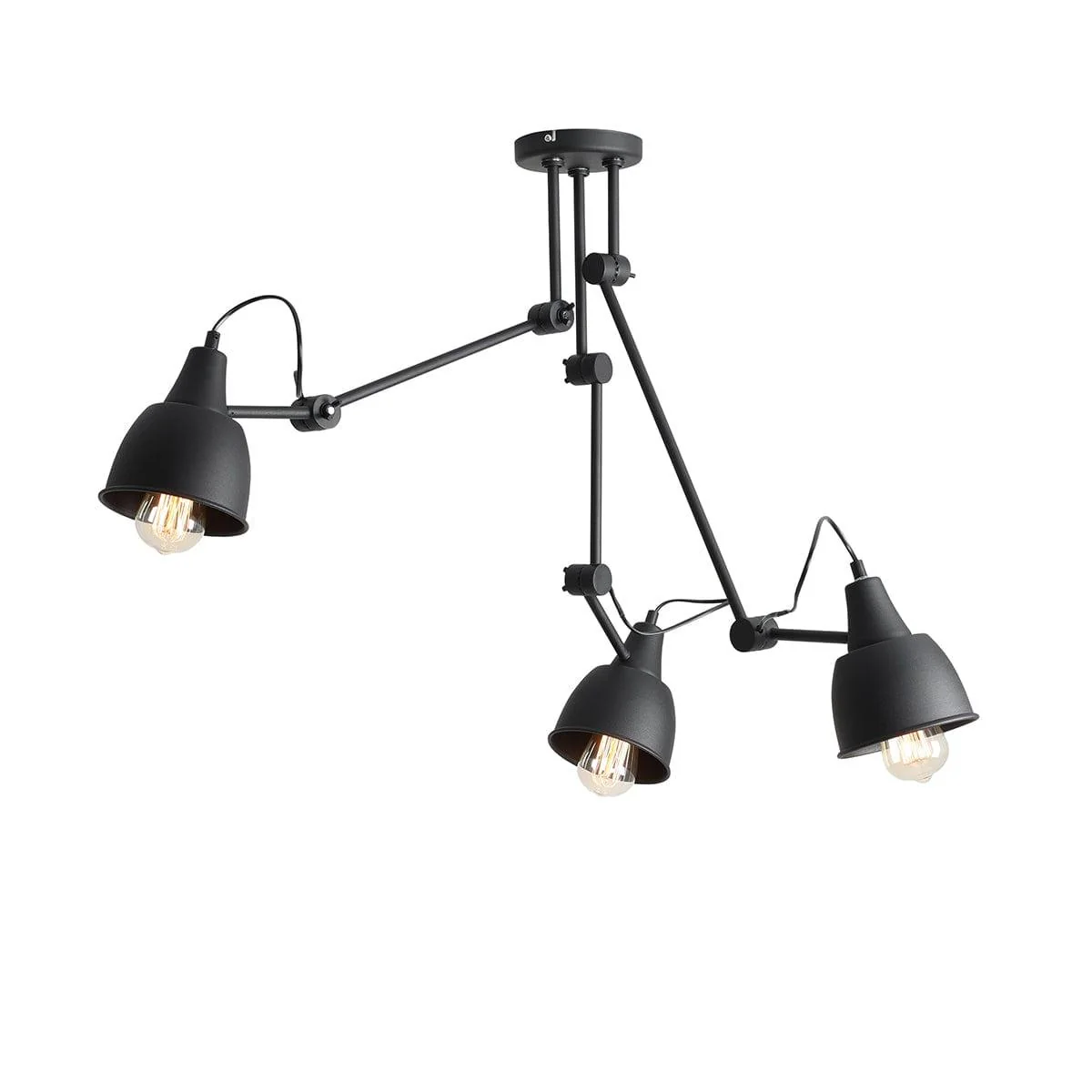 Lampa sufitowa trzypunktowa AIDA TRIO czarny