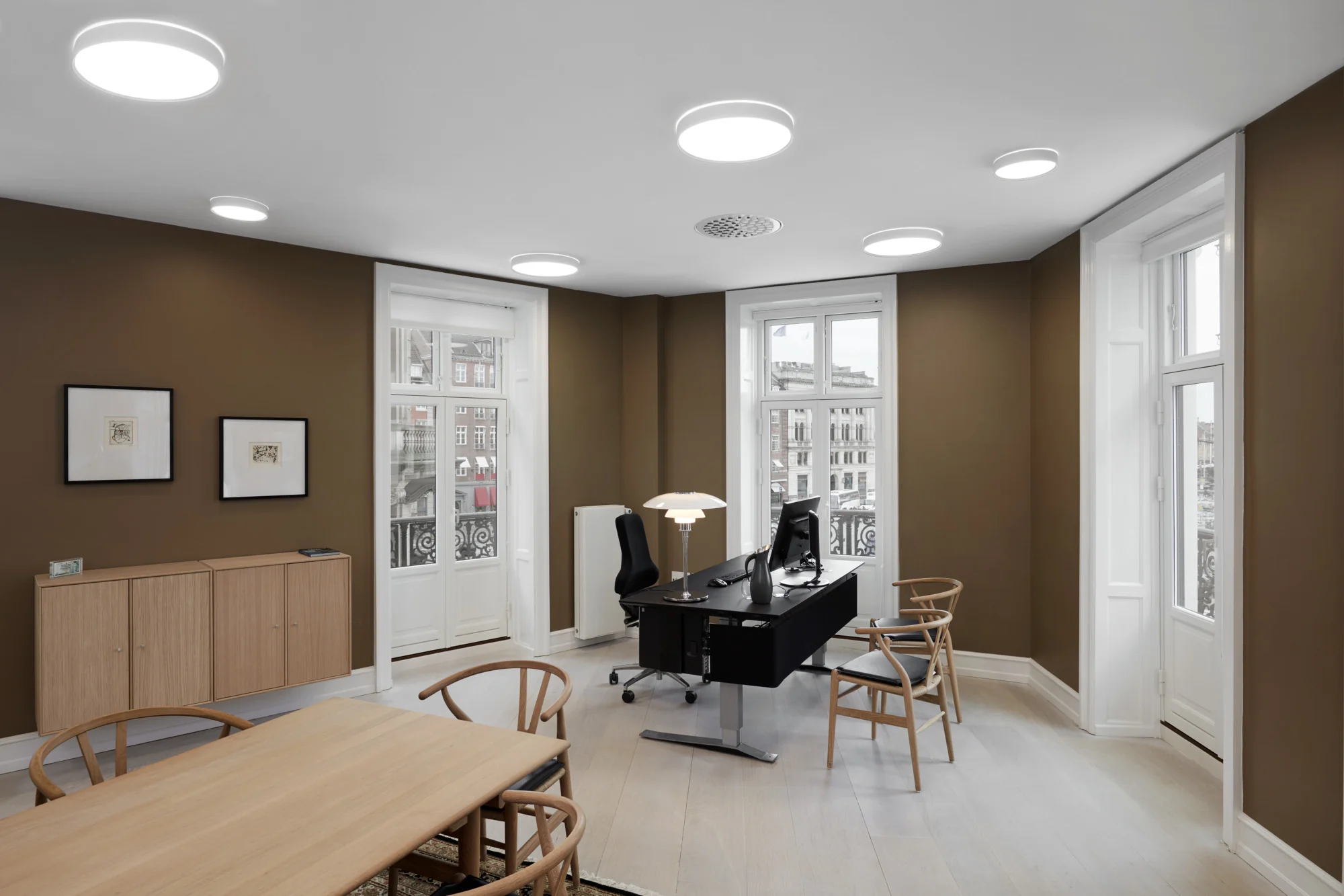 Plafon podtynkowy LP SLIM ROUND SEMI-RECESSED czarny - Image 2