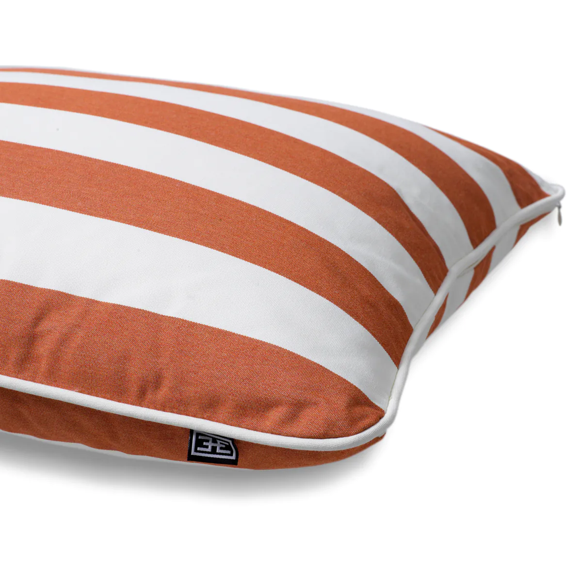 Poduszka ogrodowa prostokątna FLORENT pomarańczowy z białym - Image 4