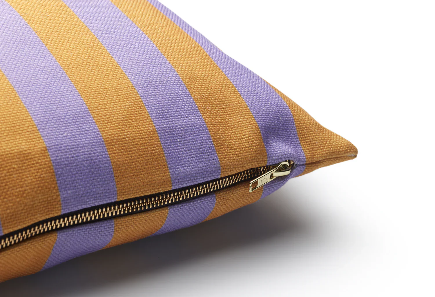 Poduszka prostokątna STRIPES AND CHECKS pomarańczowy z fioletowym - Image 3