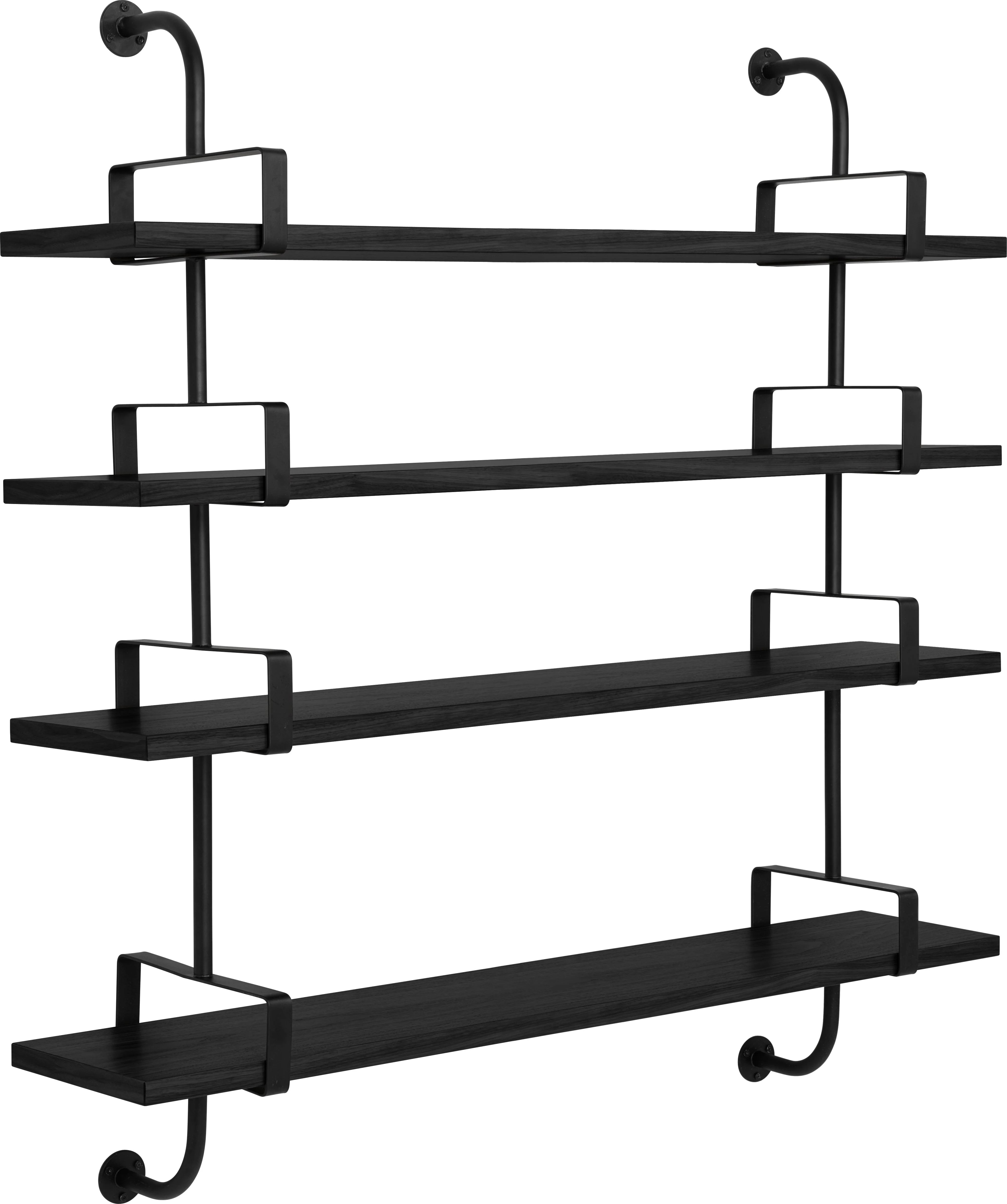 Półka DÉMON czarne drewno jesionowe - Image 7