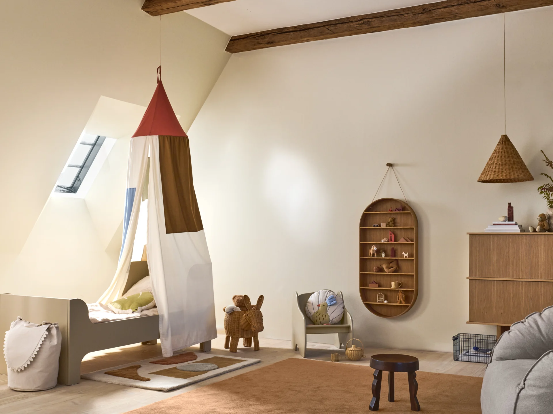 Półka wisząca OVAL DORM dąb olejowany - Image 2