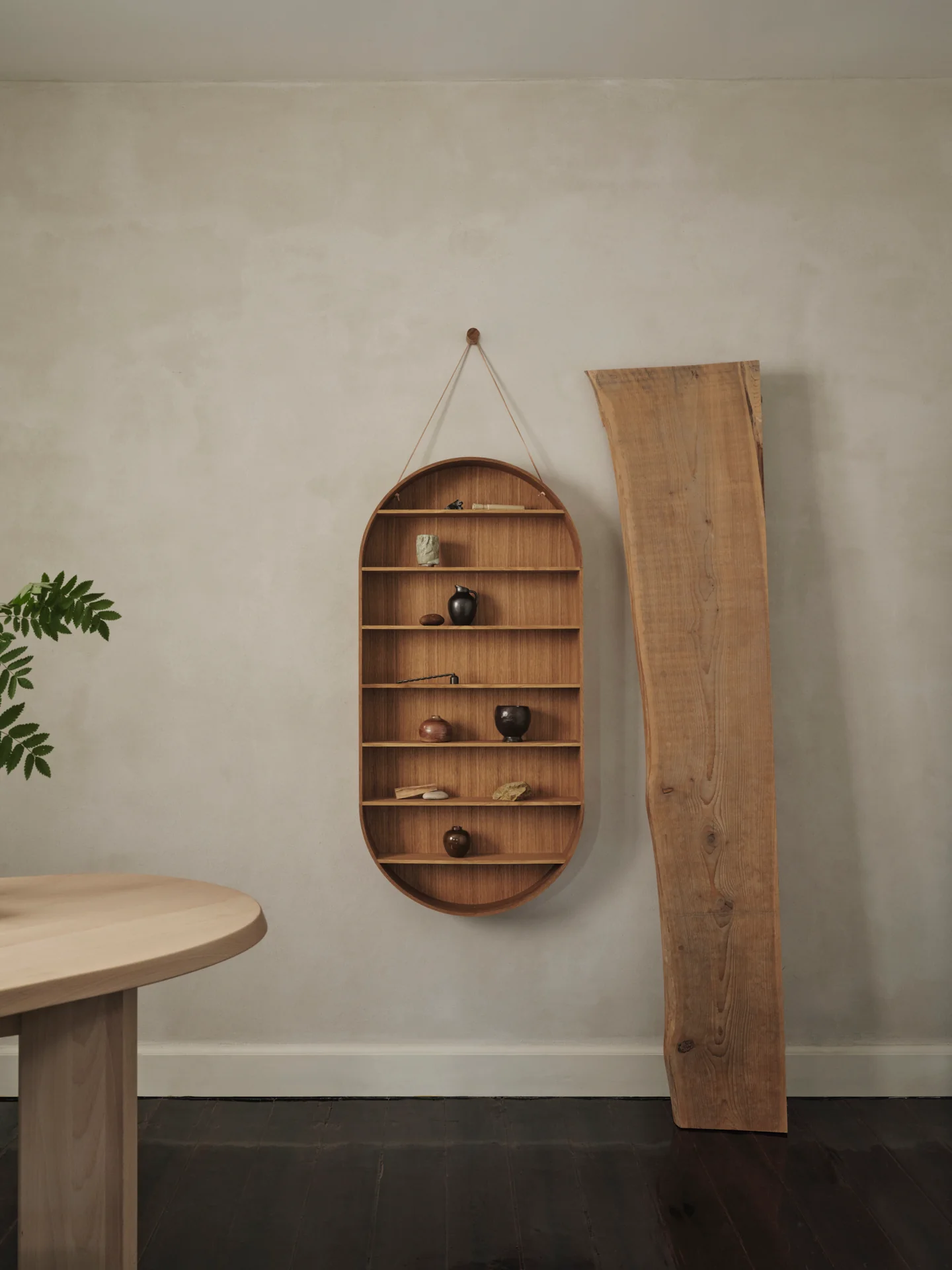 Półka wisząca OVAL DORM dąb olejowany - Image 3
