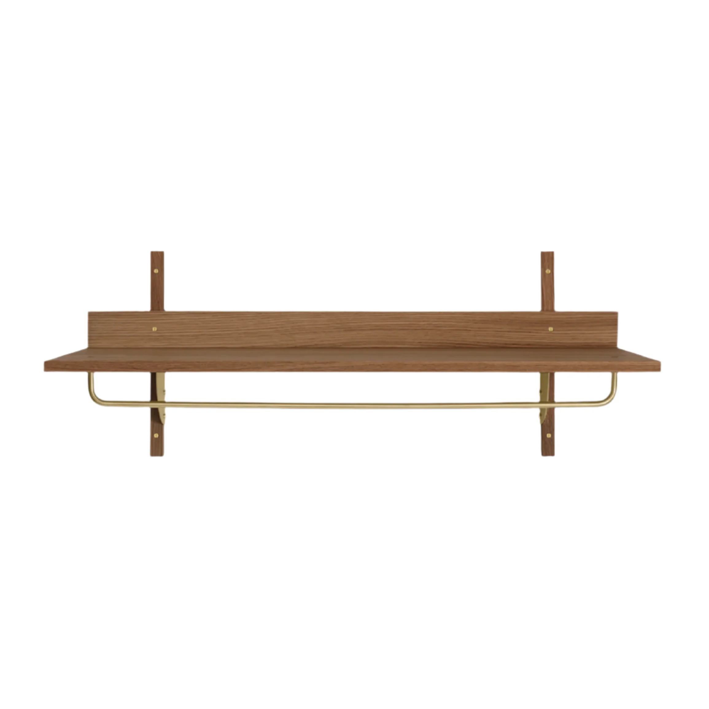 Półka z relingiem SECTOR RACK SHELF fornir z dymionego dębu