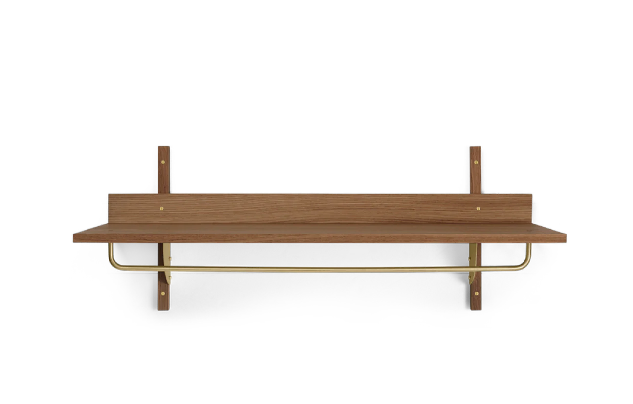 Półka z relingiem SECTOR RACK SHELF fornir z dymionego dębu - Image 5