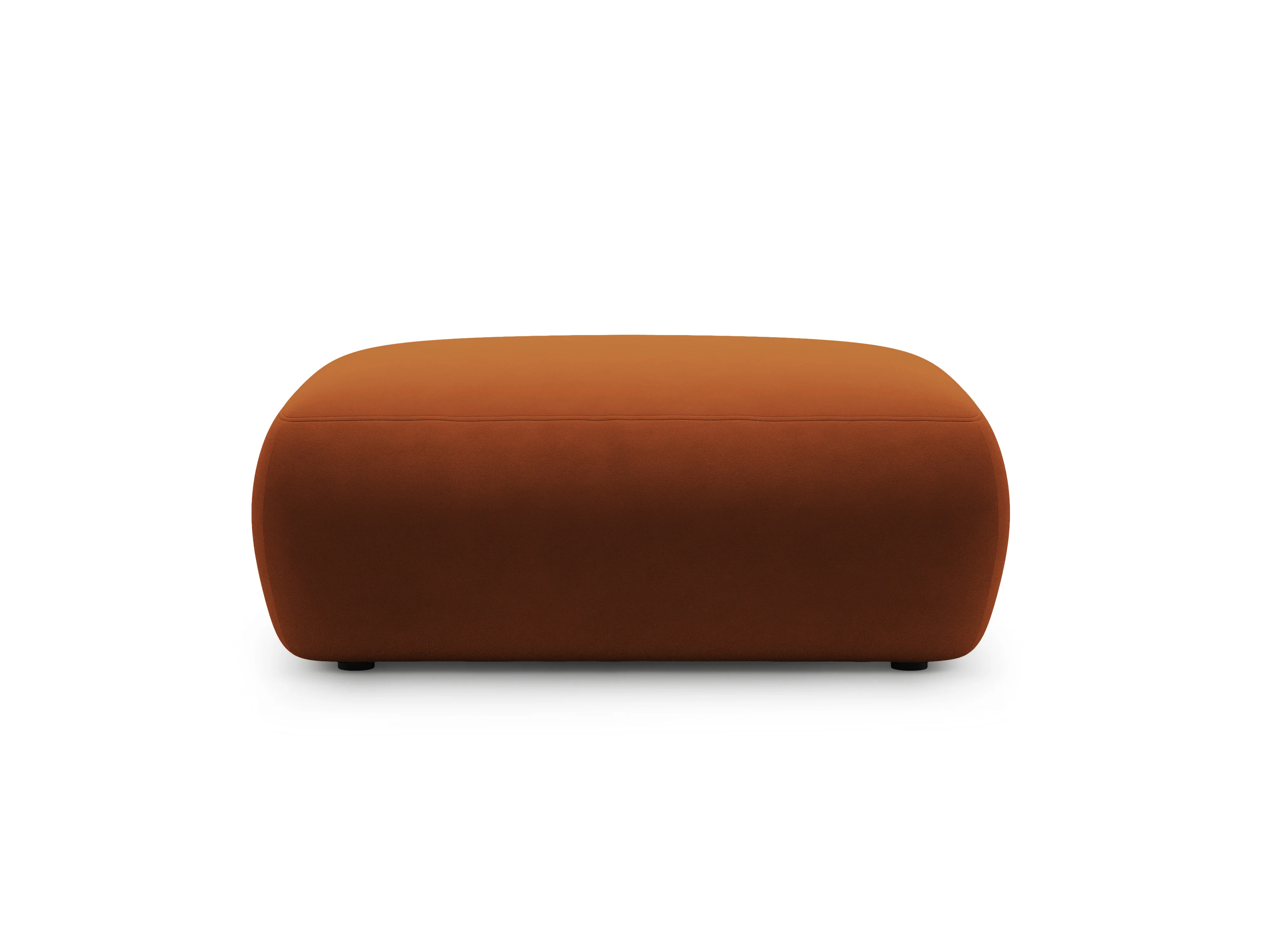 Puf prostokątny aksamitny KATE terracotta - Image 2