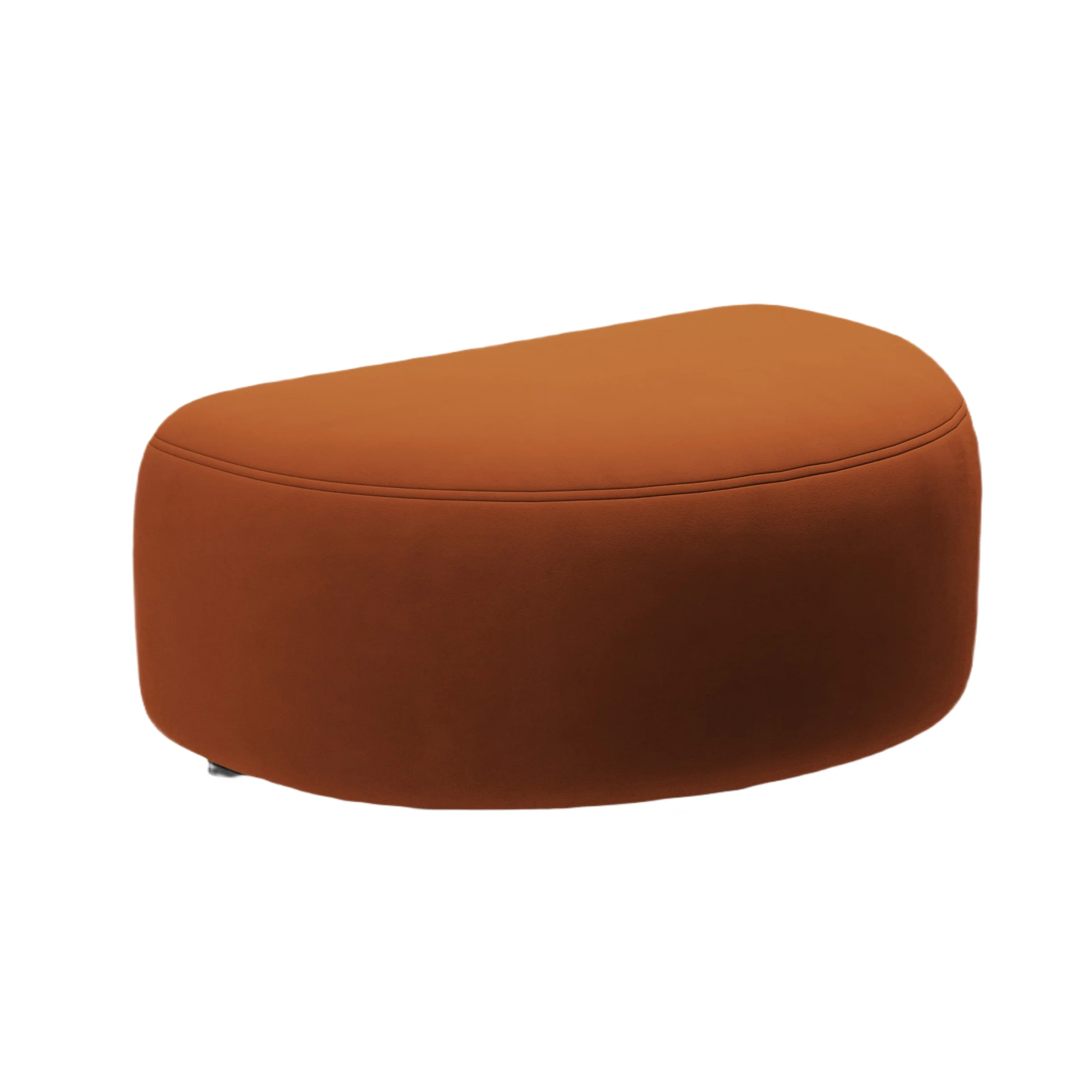 Puf aksamitny KATE terracotta