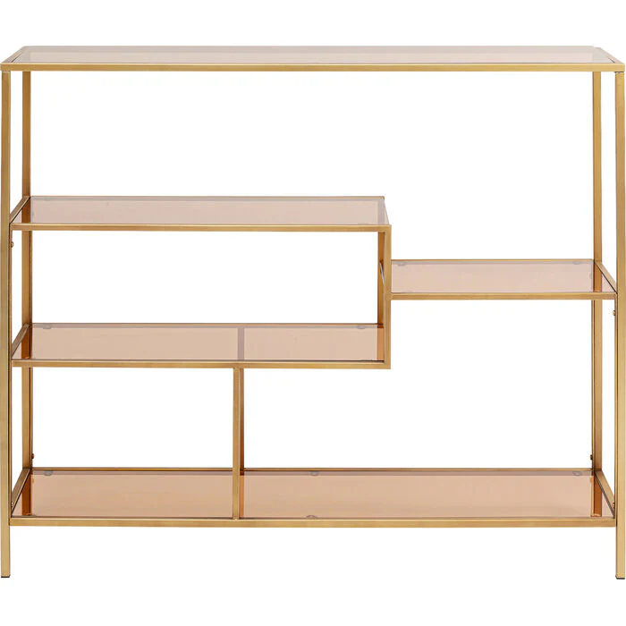 Konsola z półkami LOFT złoty - Image 10