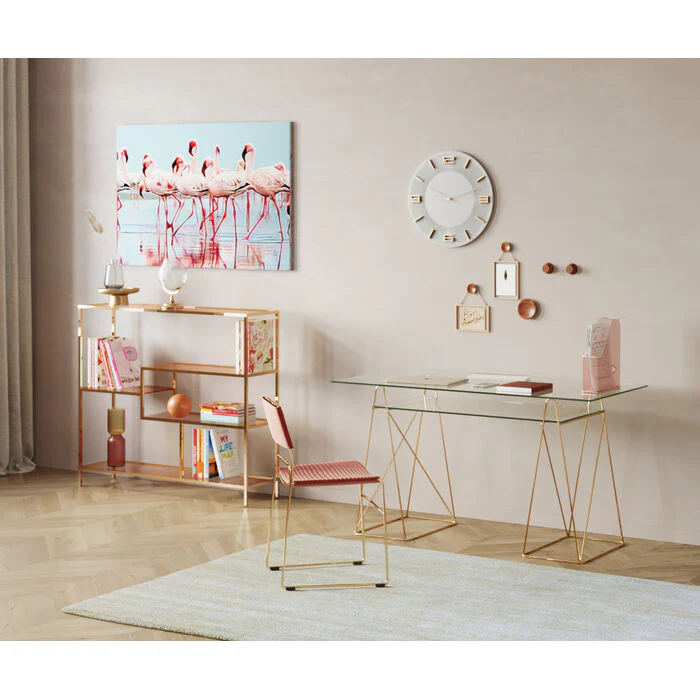 Konsola z półkami LOFT złoty - Image 9