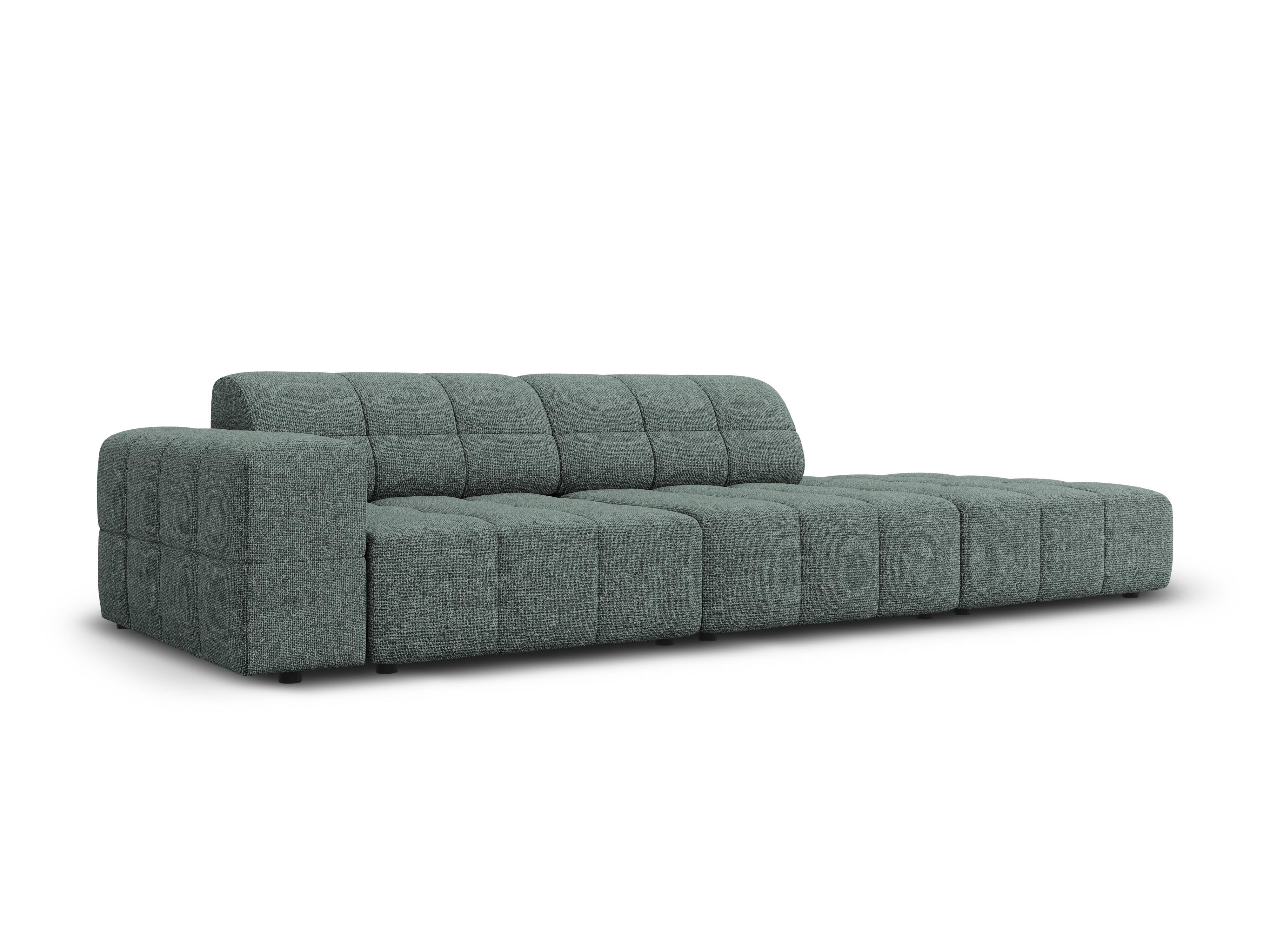Sofa prawostronna 3-osobowa CHICAGO petrol szenil