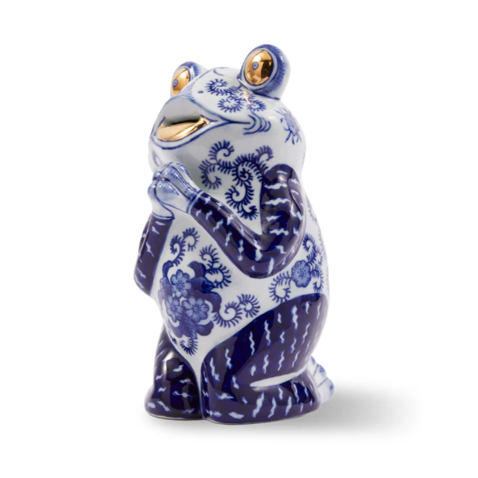 Skarbonka FROG ciemnoniebieska porcelana - Image 6