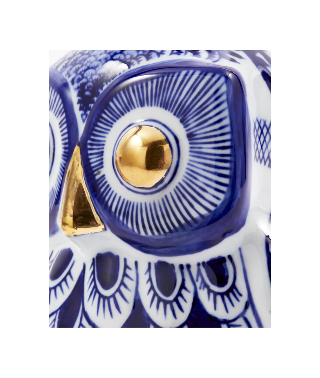 Skarbonka OWL ciemnoniebieska porcelana - Image 4