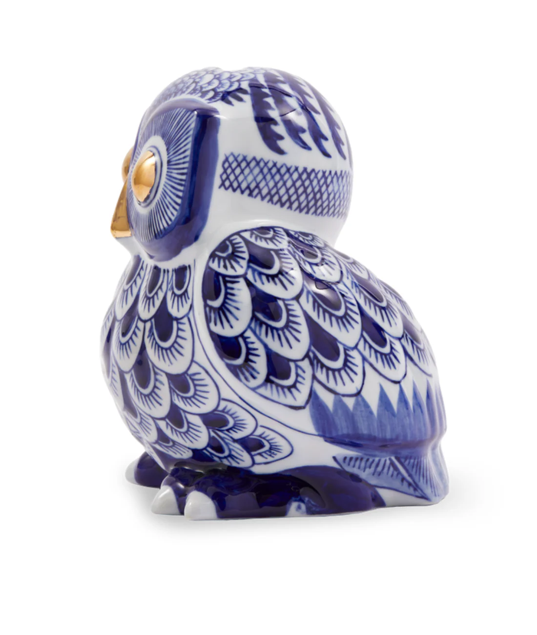 Skarbonka OWL ciemnoniebieska porcelana - Image 5