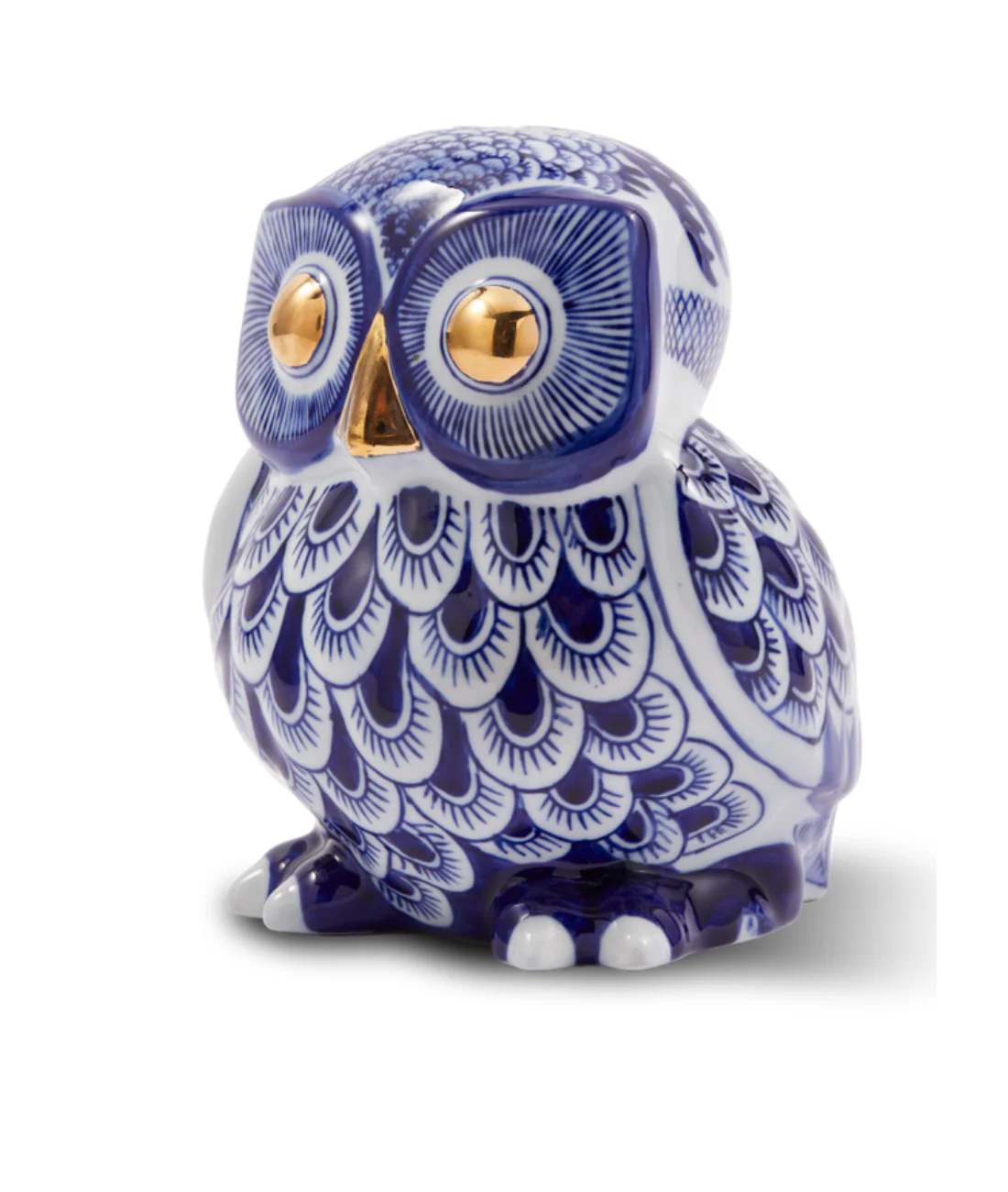 Skarbonka OWL ciemnoniebieska porcelana - Image 7