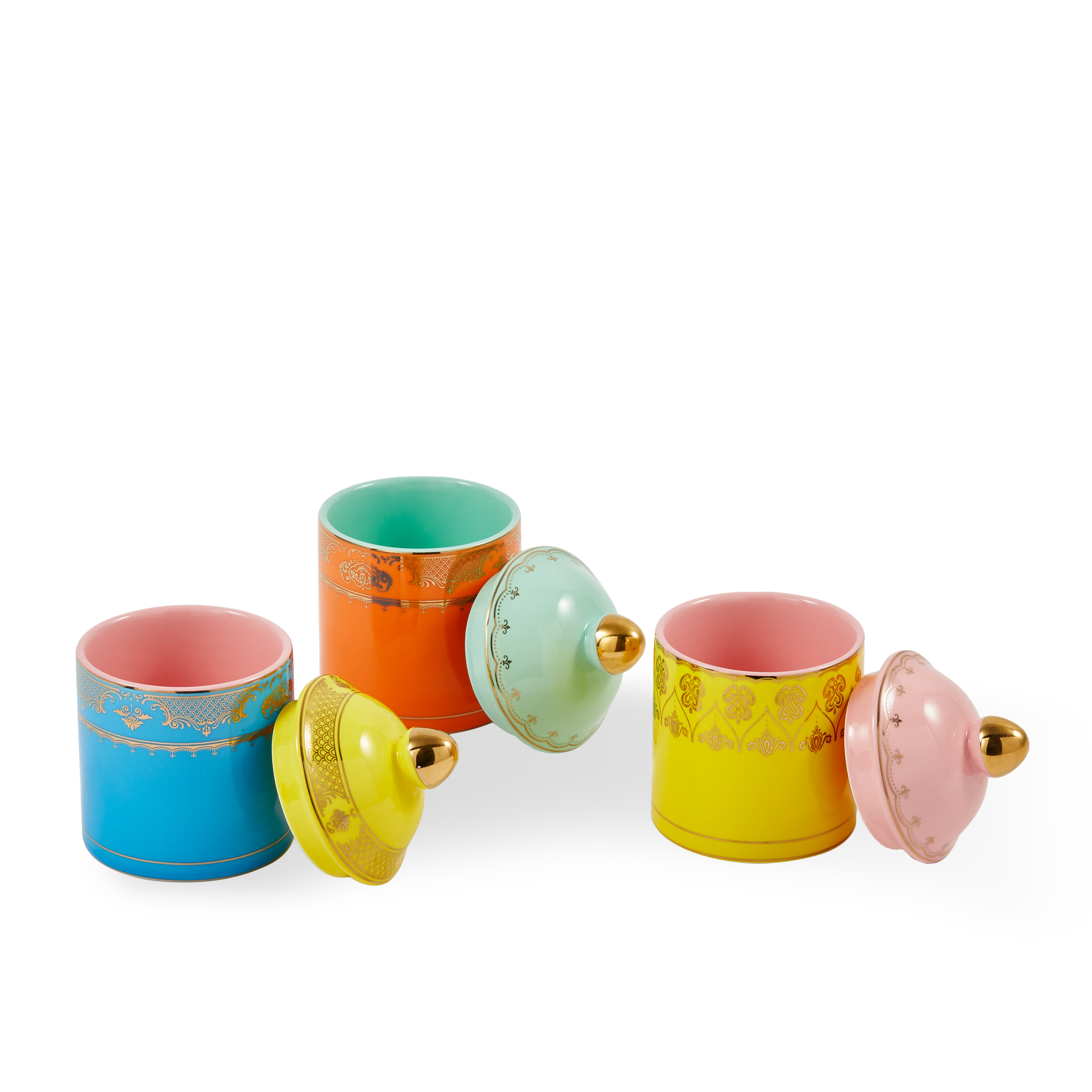 Słoik porcelanowy GRANDPA żółty z różowym - Image 7