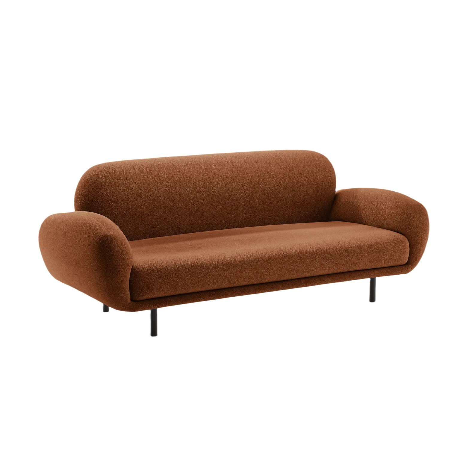 Sofa 2,5-osobowa POPPY terracotta boucle