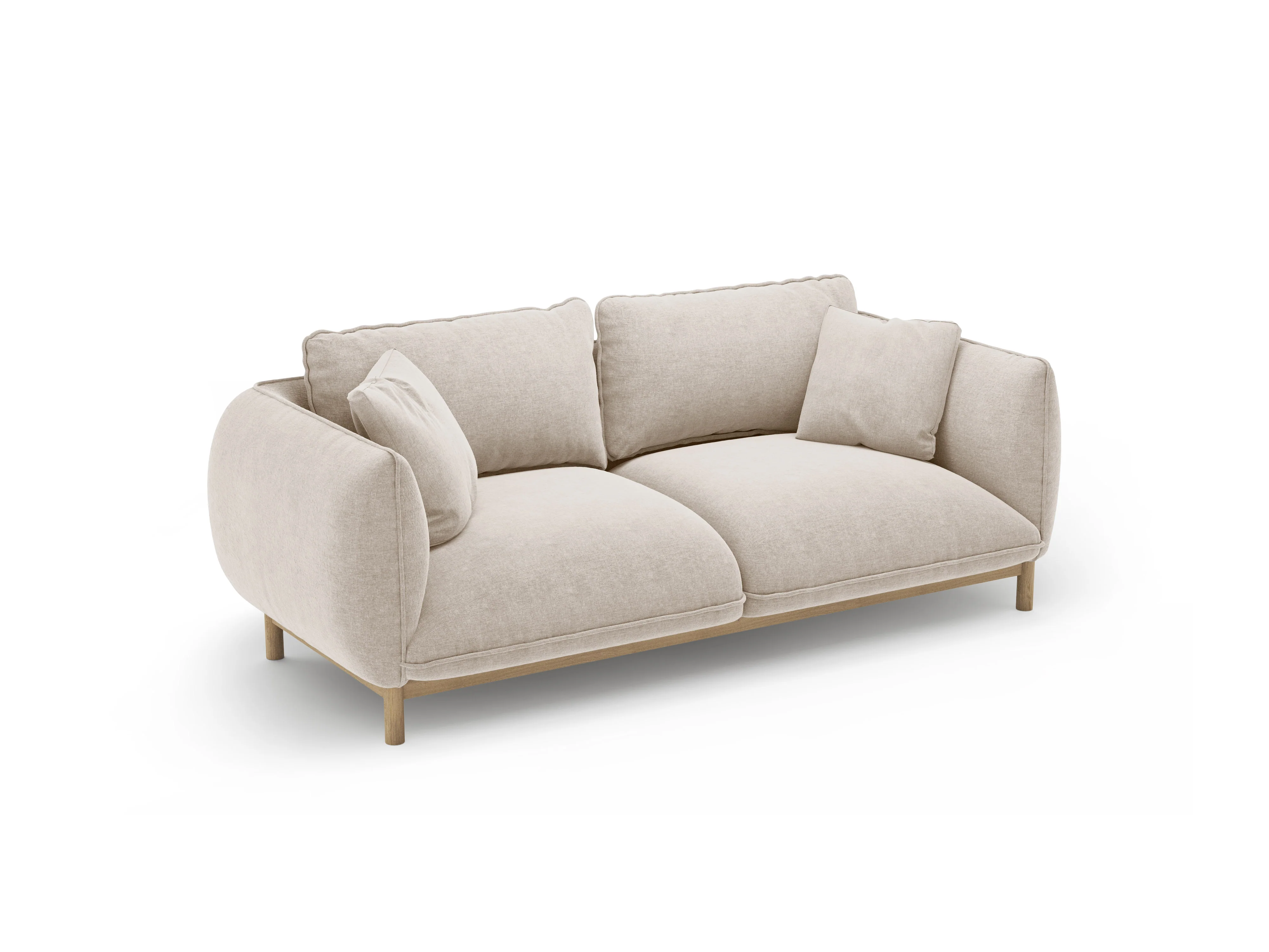 Sofa 2-osobowa ADA jasnobeżowy szenil - Image 4