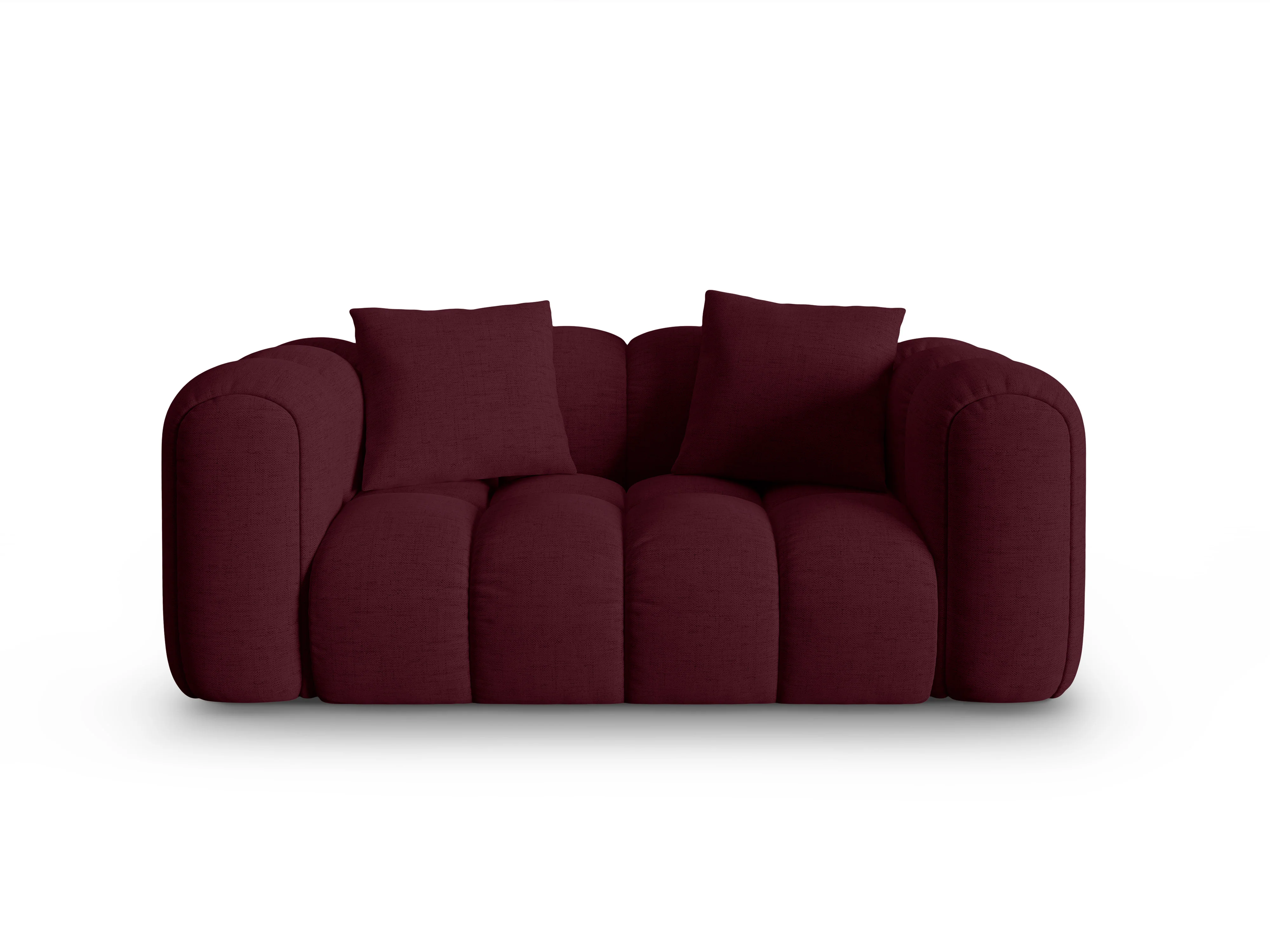 Sofa 2-osobowa ASTRO burgundowy szenil - Image 2