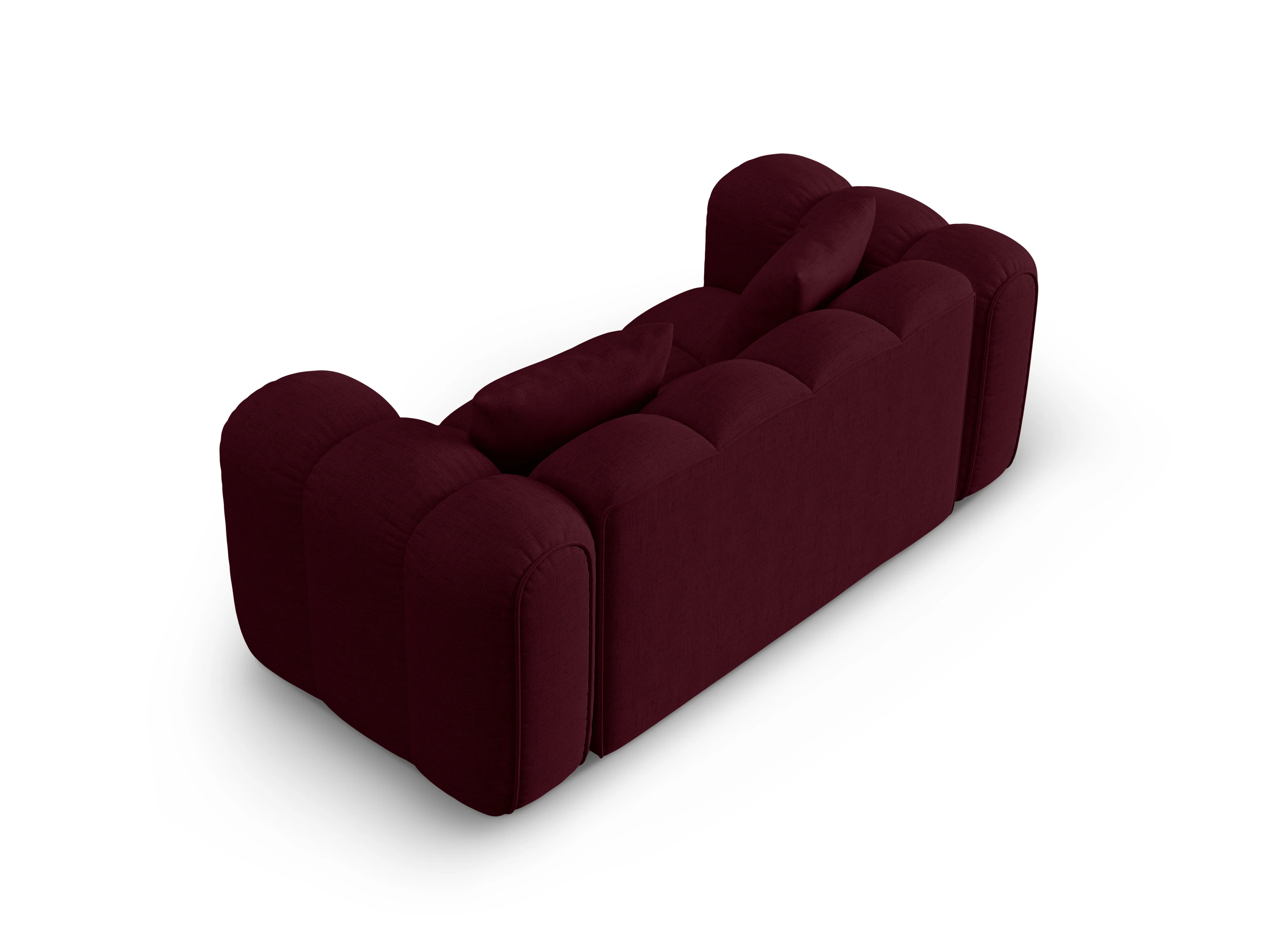 Sofa 2-osobowa ASTRO burgundowy szenil - Image 4