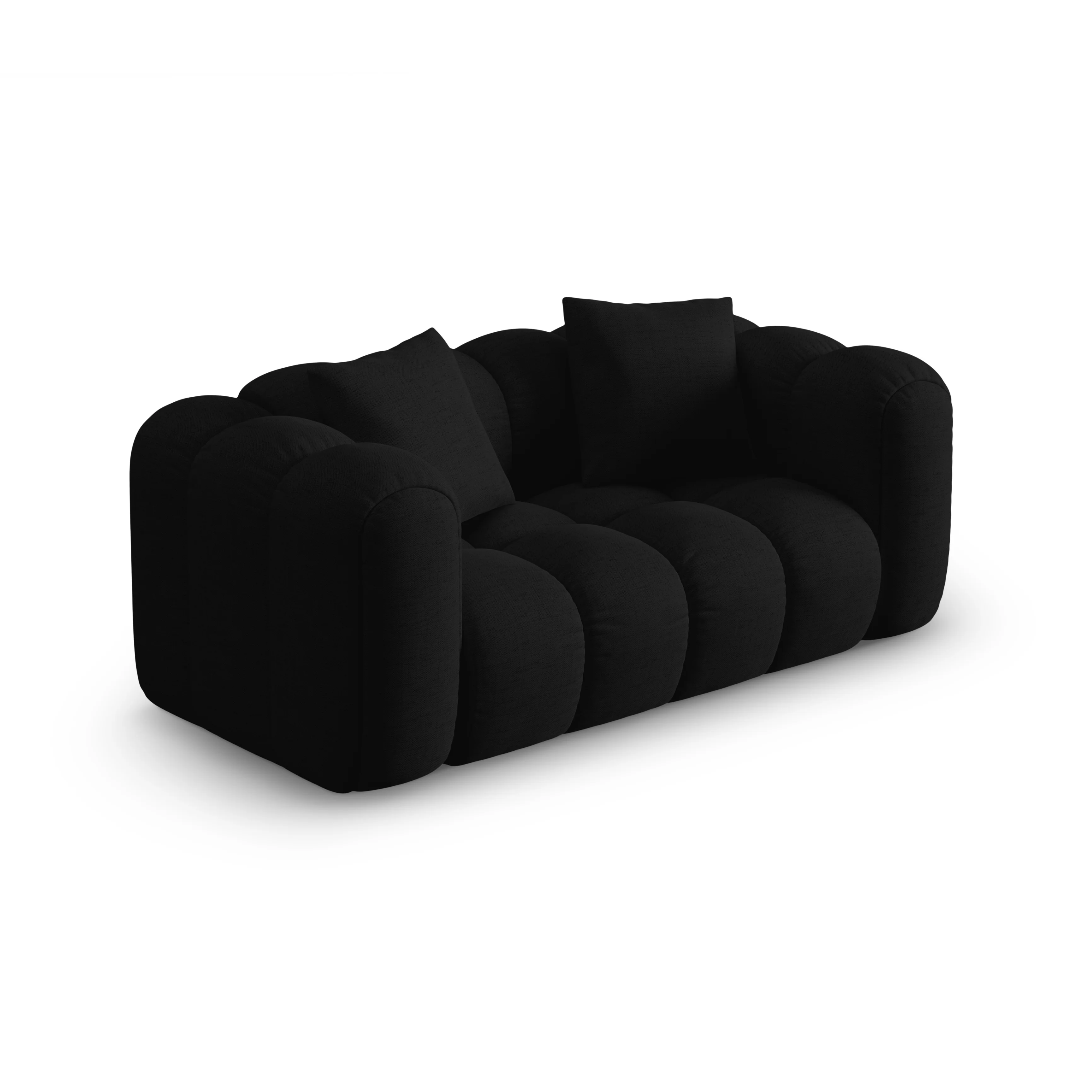 Sofa 2-osobowa ASTRO czarny szenil