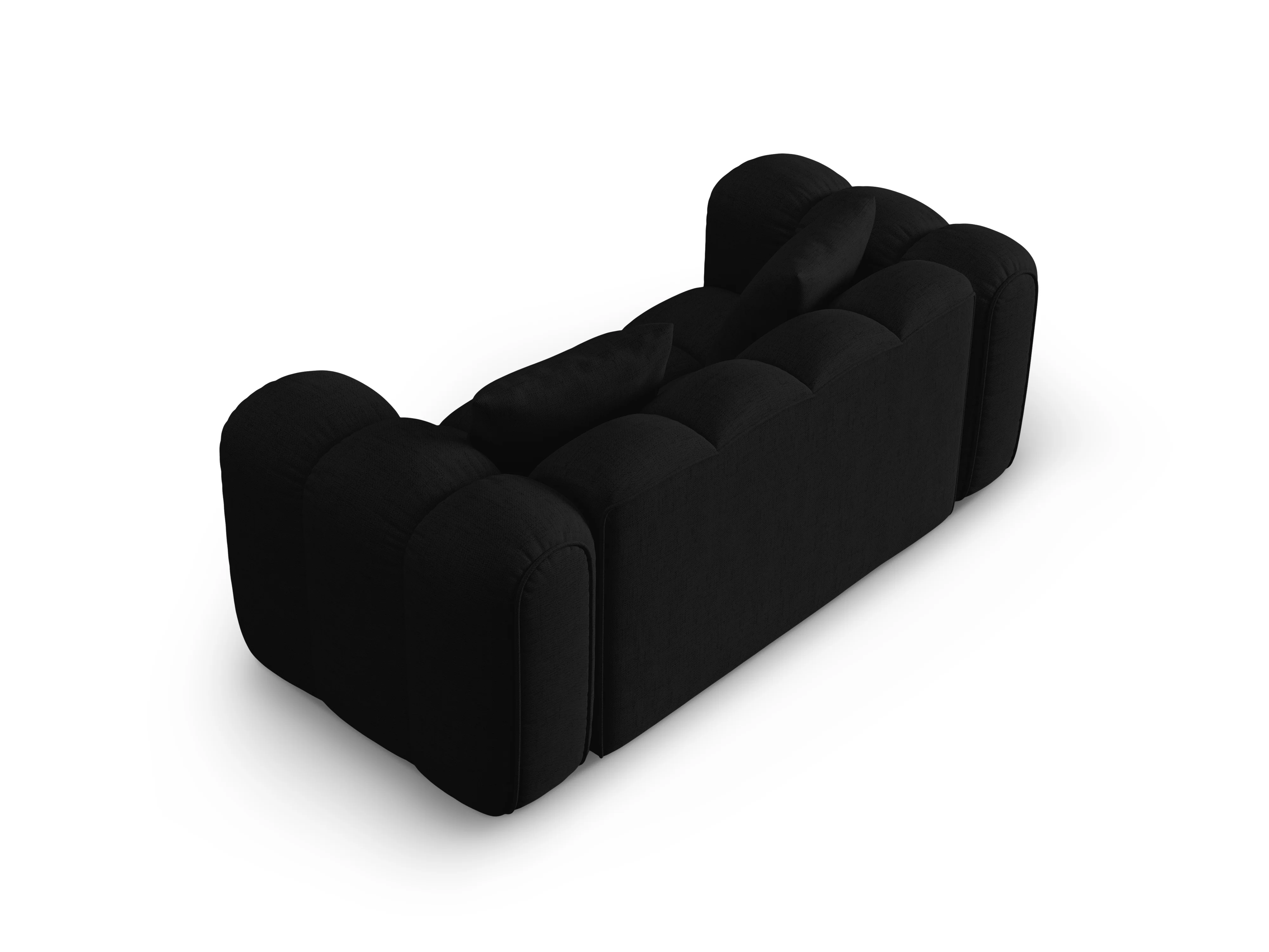 Sofa 2-osobowa ASTRO czarny szenil - Image 4
