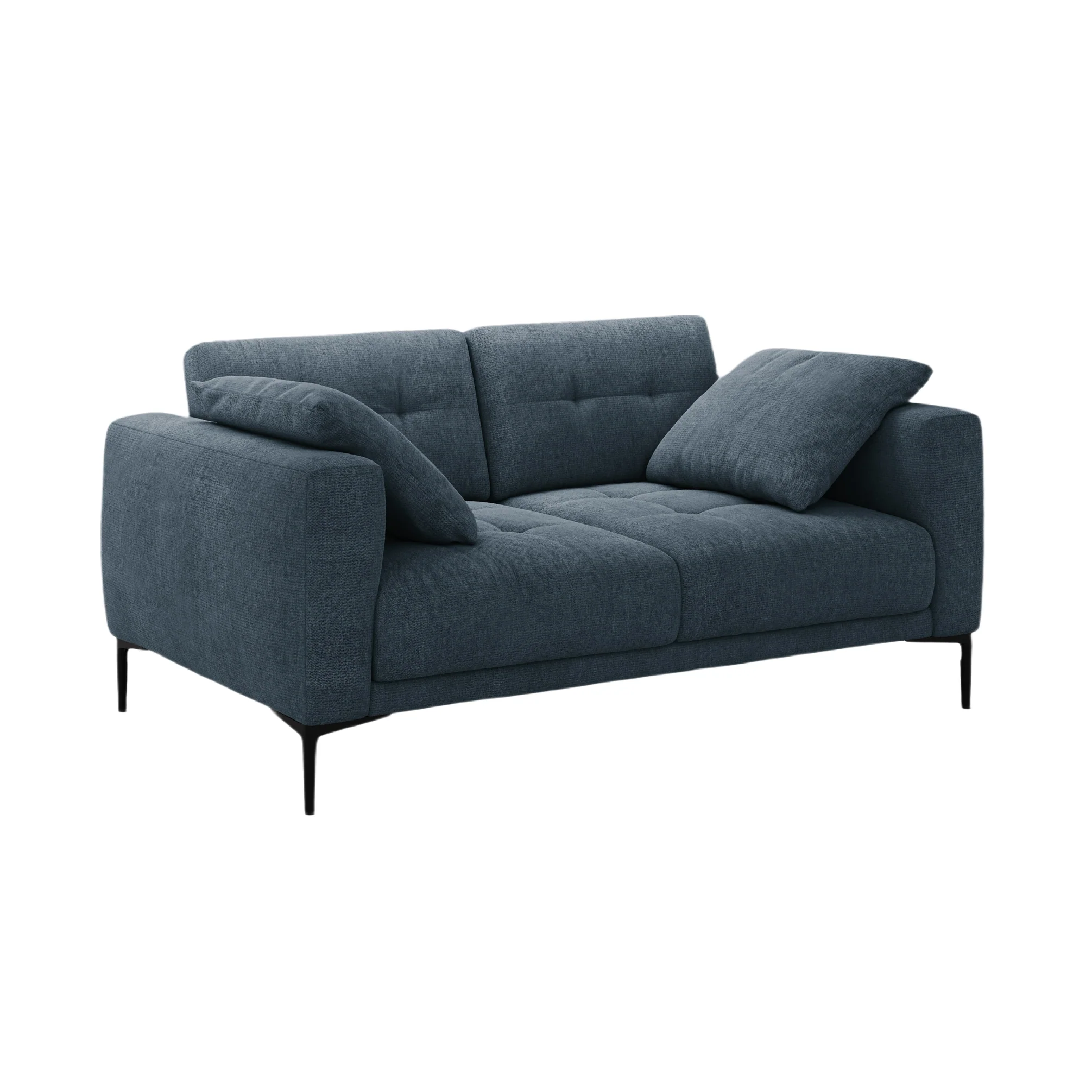 Sofa 2-osobowa BEMY ciemnoniebieski szenil