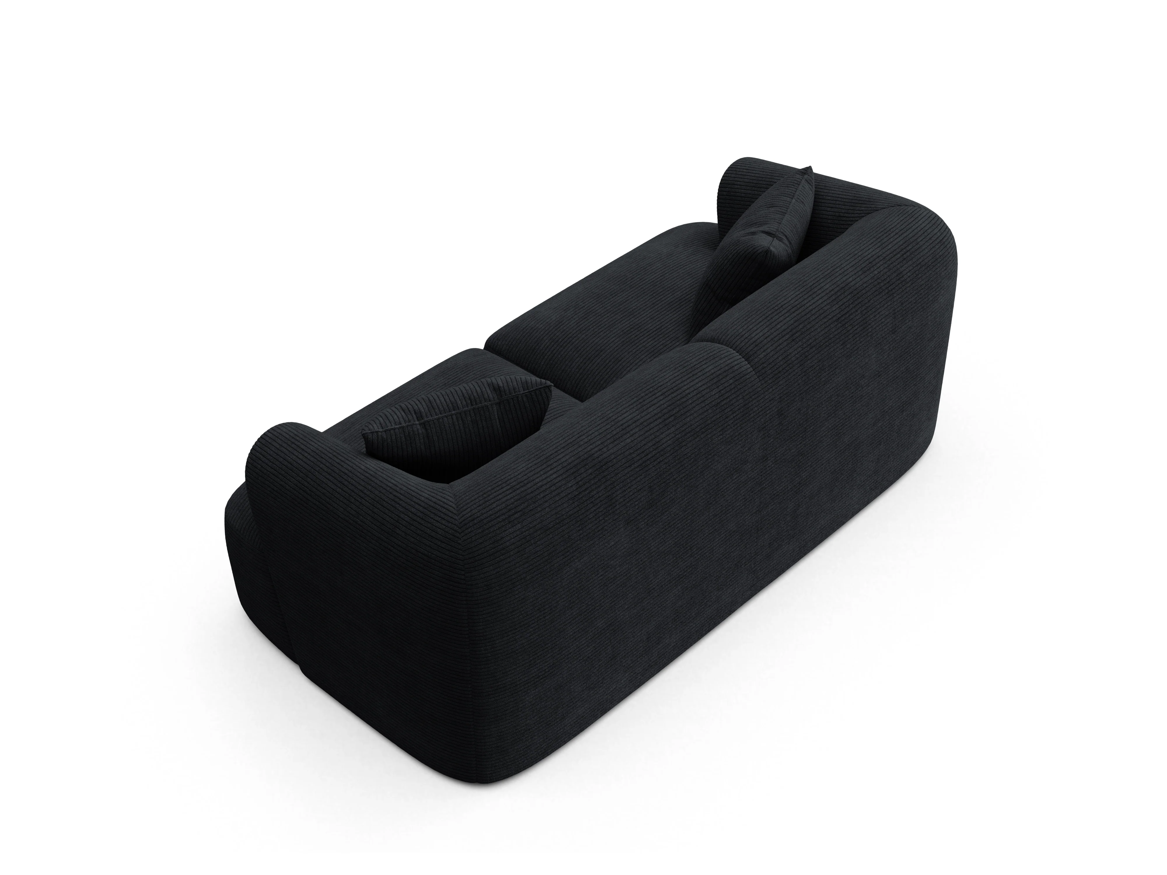 Sofa 2-osobowa CAMPI czarny sztruks - Image 5