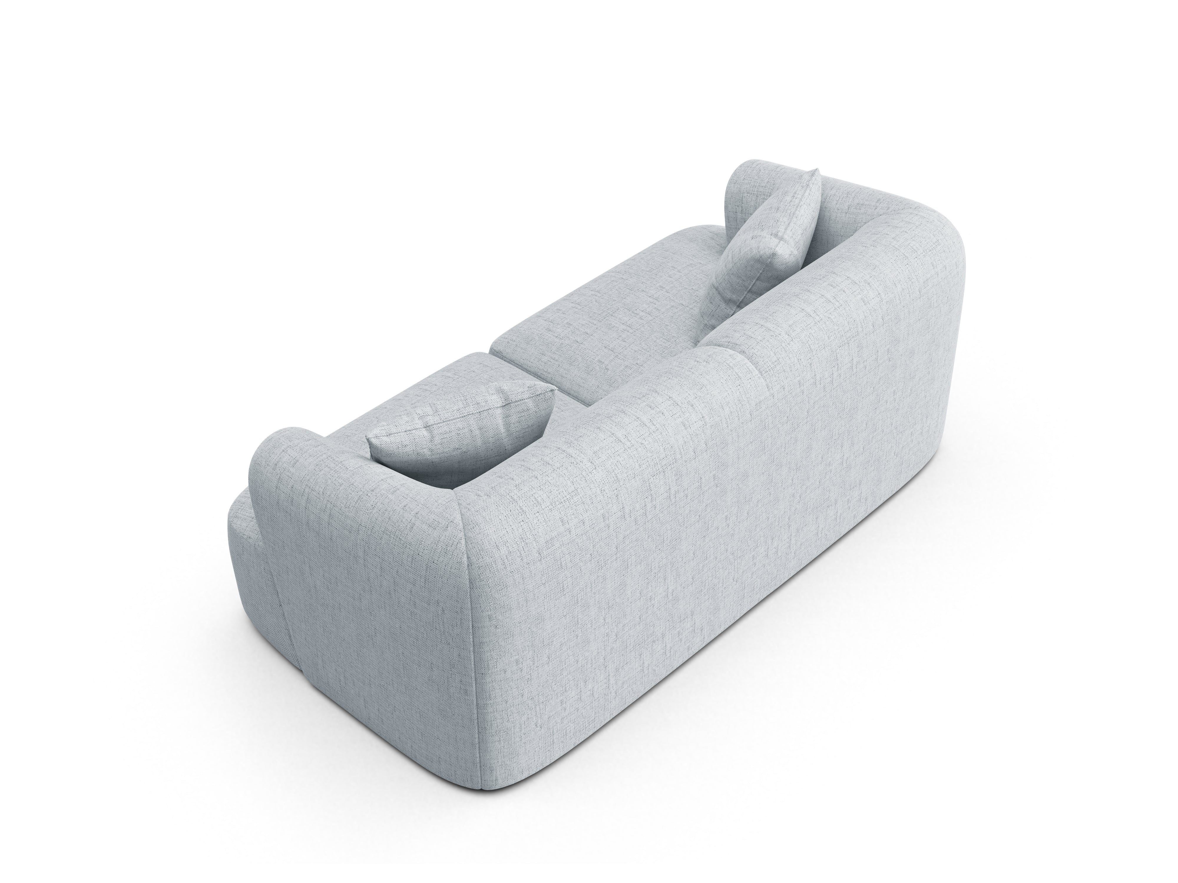 Sofa 2-osobowa CAMPI jasnoszary szenil - Image 3