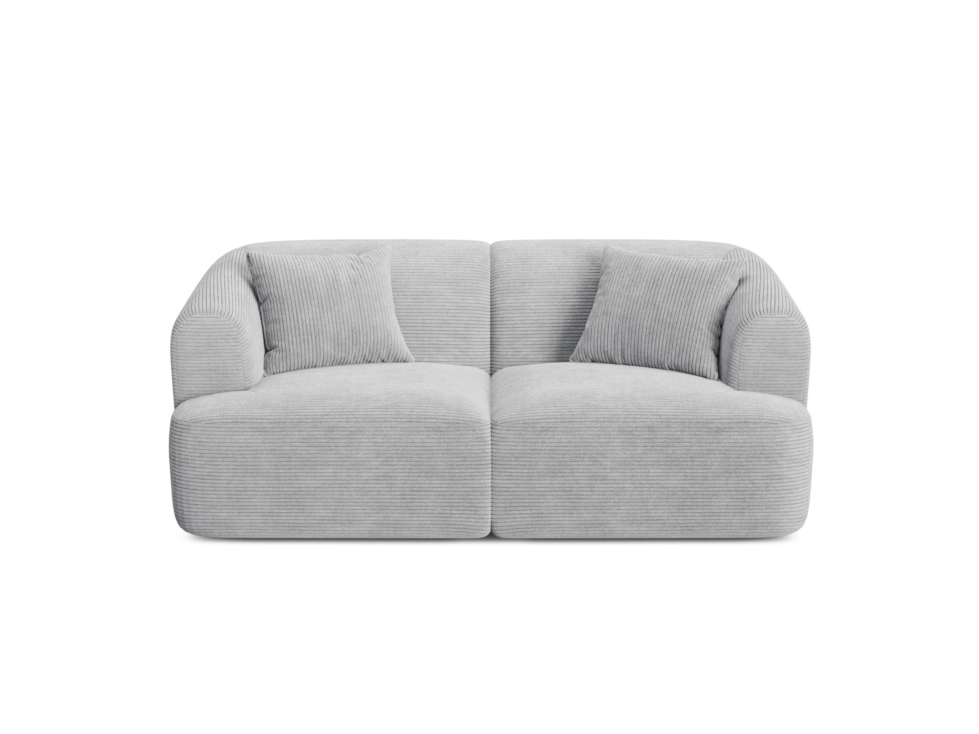 Sofa 2-osobowa CAMPI jasnoszary sztruks - Image 3