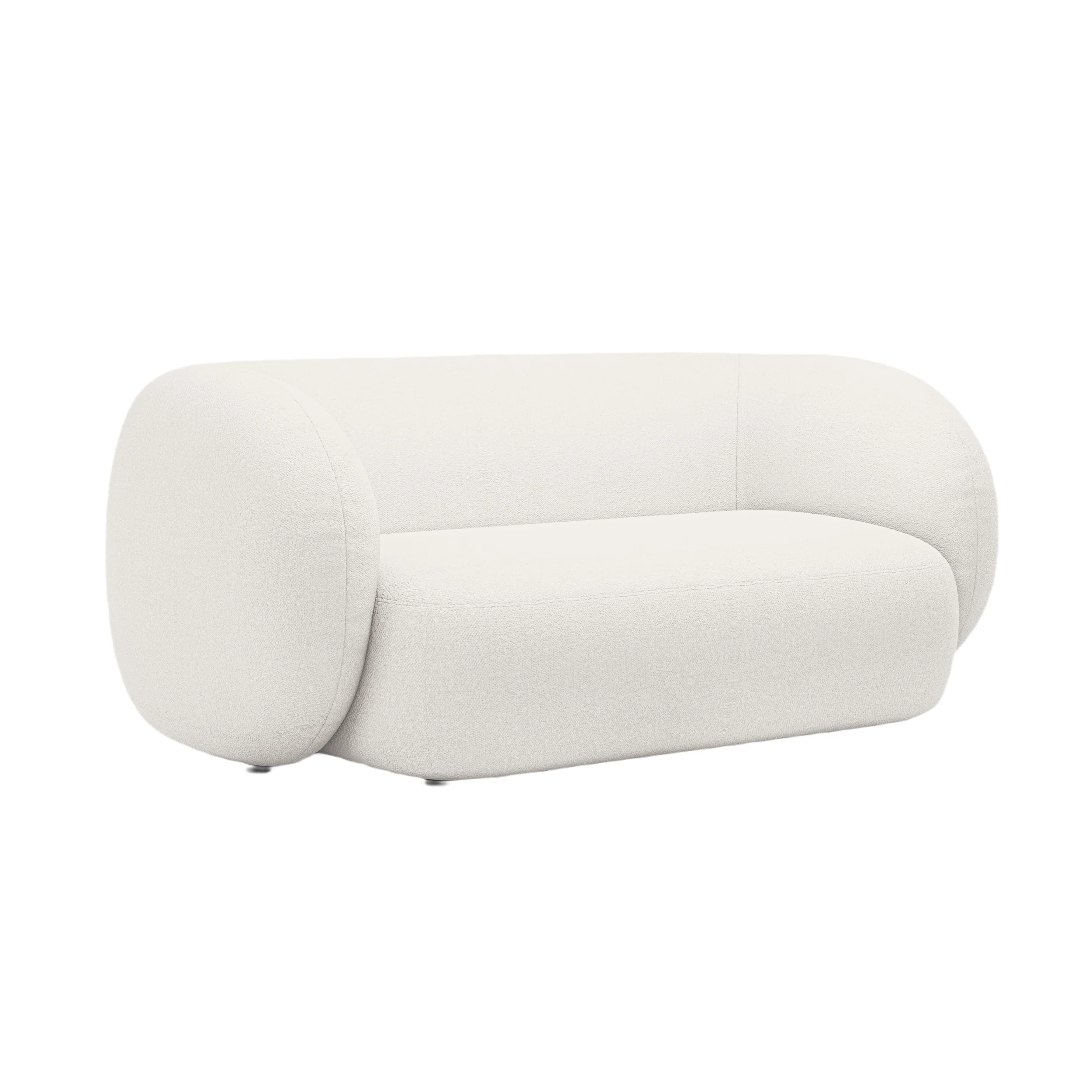 Sofa 2-osobowa KATE biały boucle