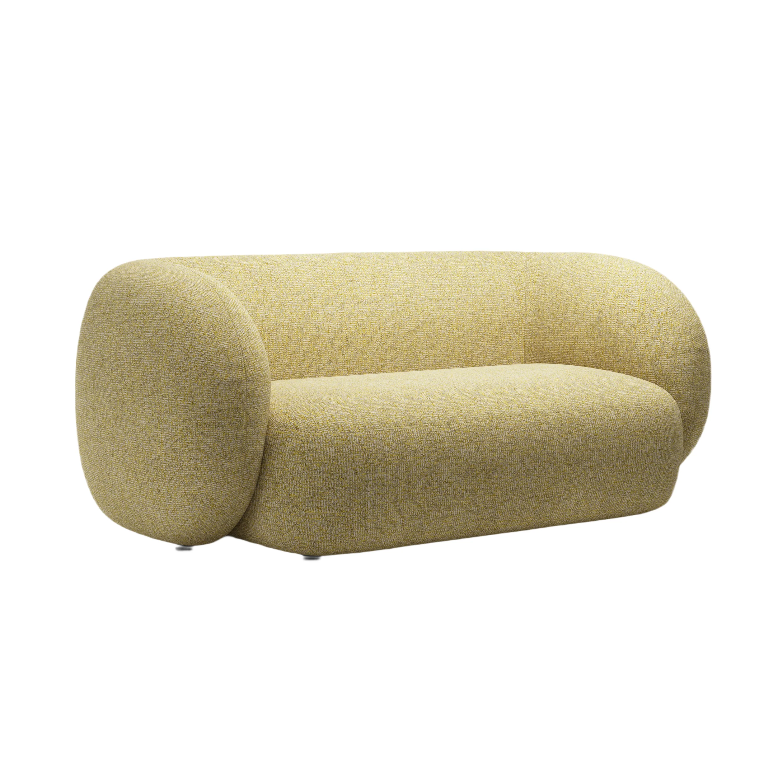Sofa 2-osobowa KATE żółty melanż