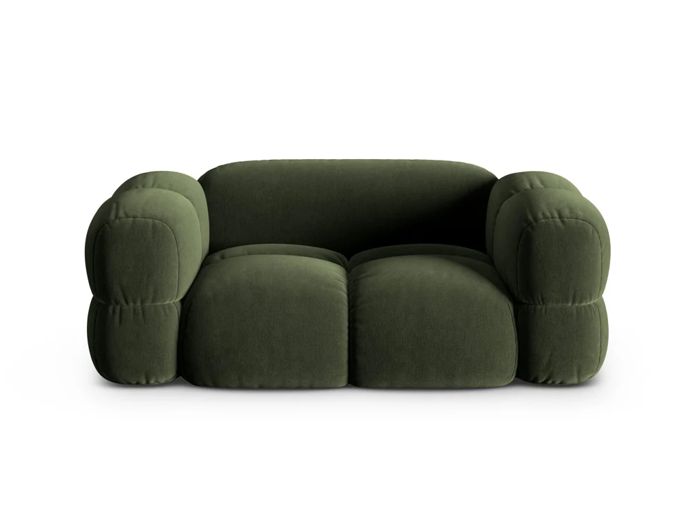 Sofa 2-osobowa aksamitna LORETTO zielony - Image 3