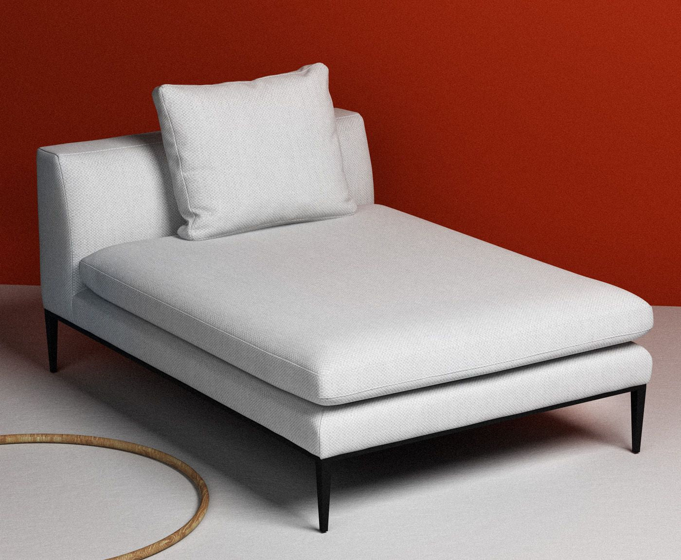 Sofa 2-osobowa NASH tapicerowana z czarną podstawą - Image 10