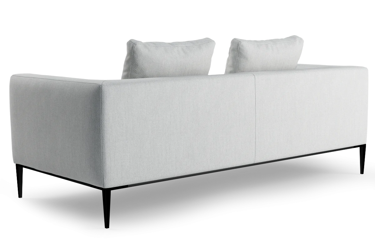 Sofa 2-osobowa NASH tapicerowana z czarną podstawą - Image 8