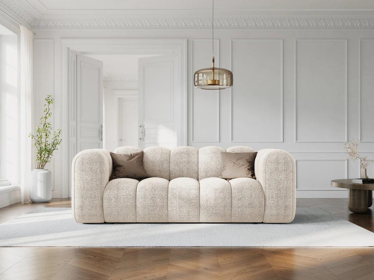 Sofa aksamitna 2-osobowa LUPINE butelkowy zielony - Image 2