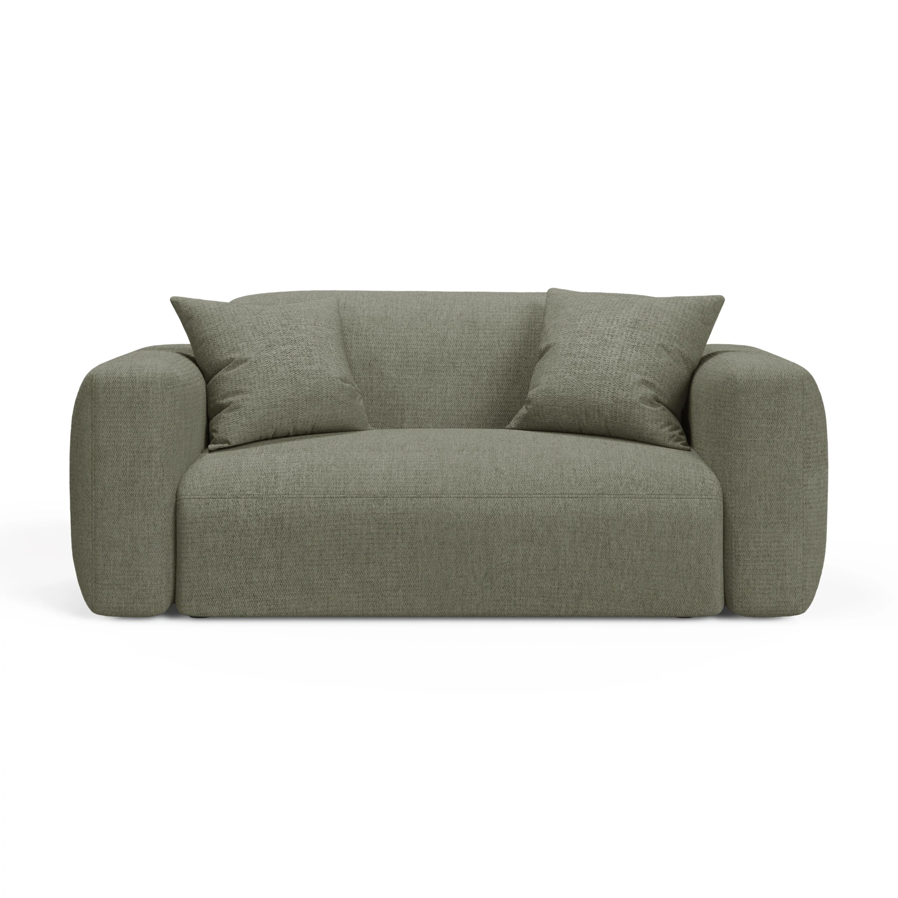 Sofa 2-osobowa STRINO oliwkowy szenil - Image 2