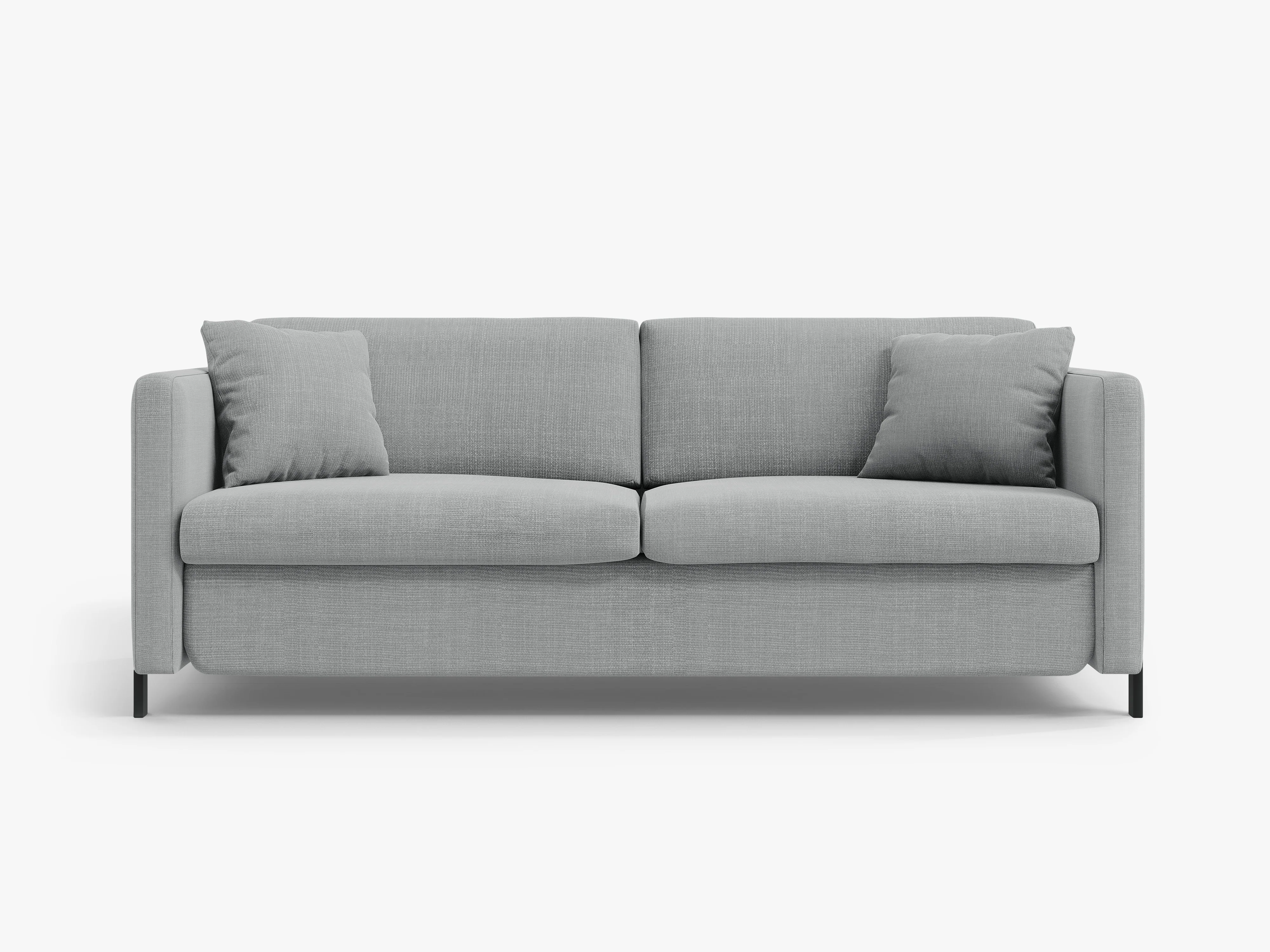 Sofa 2-osobowa z funkcją spania GLORIA jasnoszary szenil - Image 3