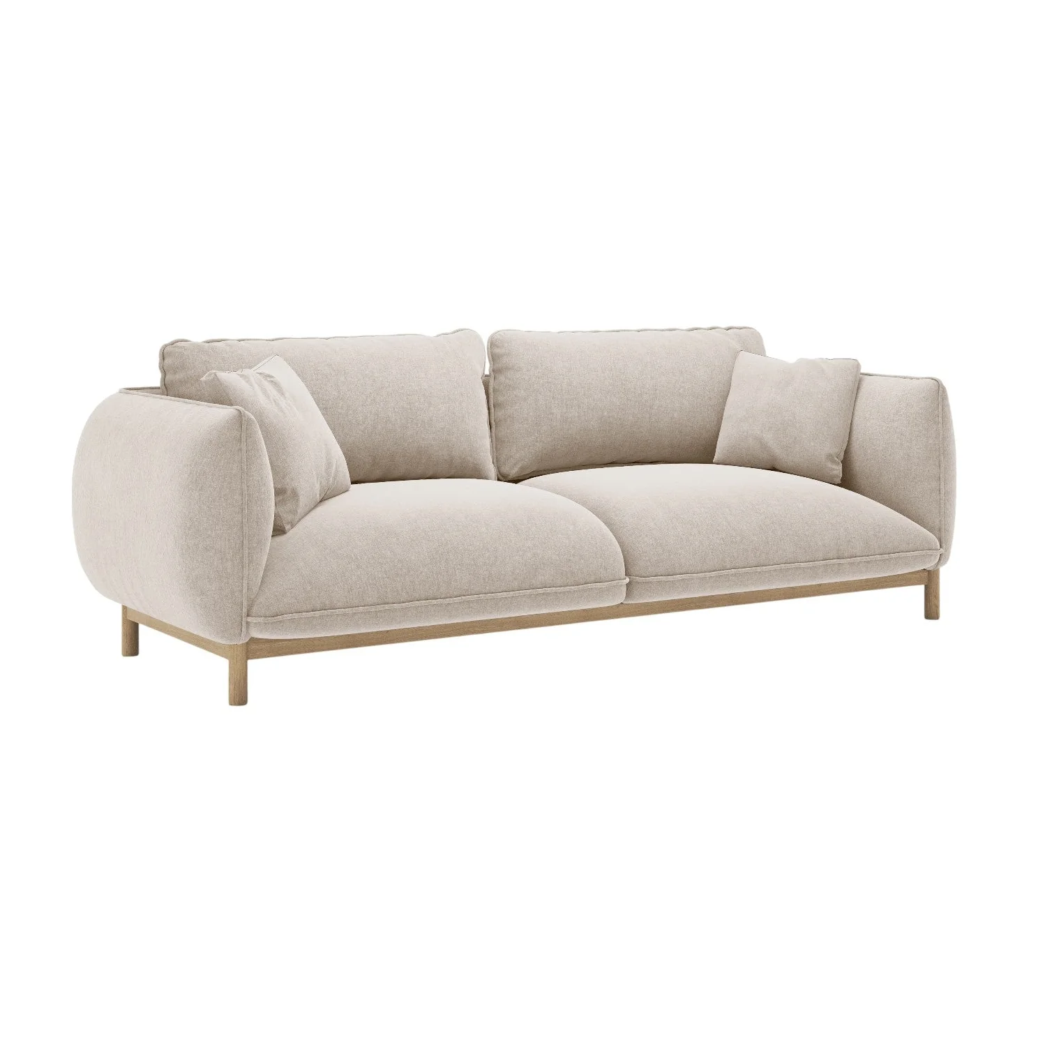 Sofa 3-osobowa ADA jasnobeżowy szenil