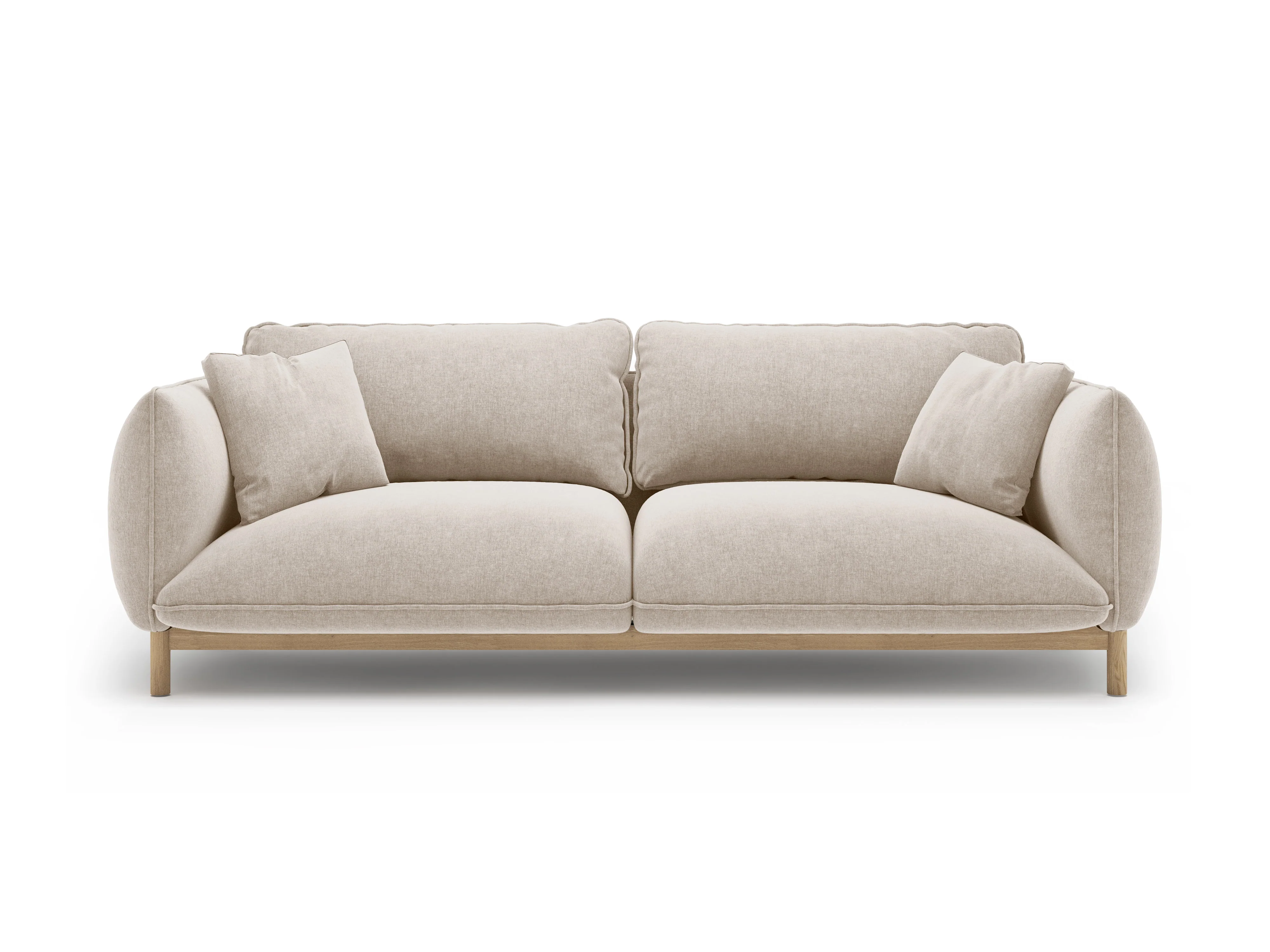 Sofa 3-osobowa ADA jasnobeżowy szenil - Image 3