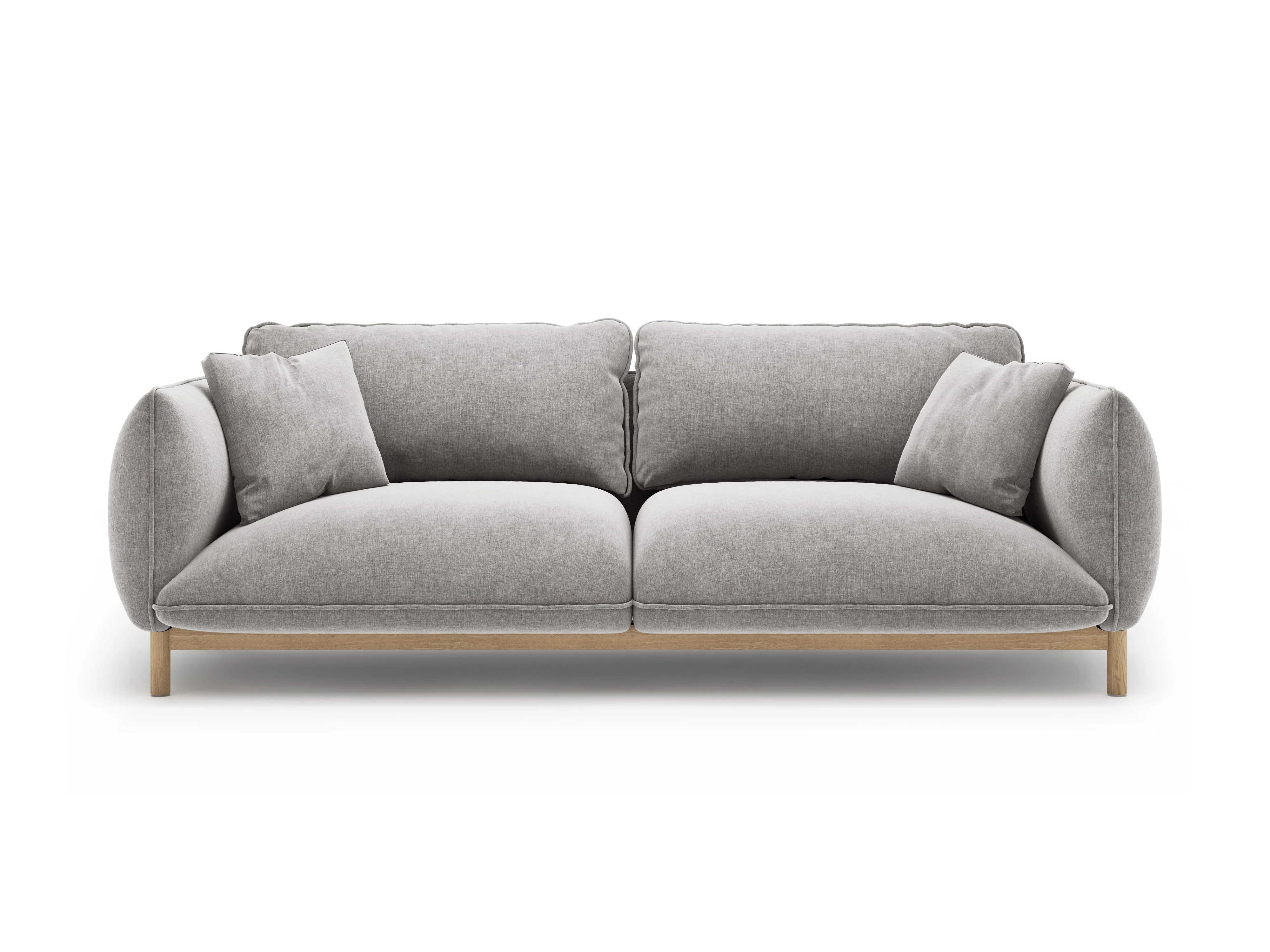 Sofa 3-osobowa ADA jasnoszary szenil - Image 5