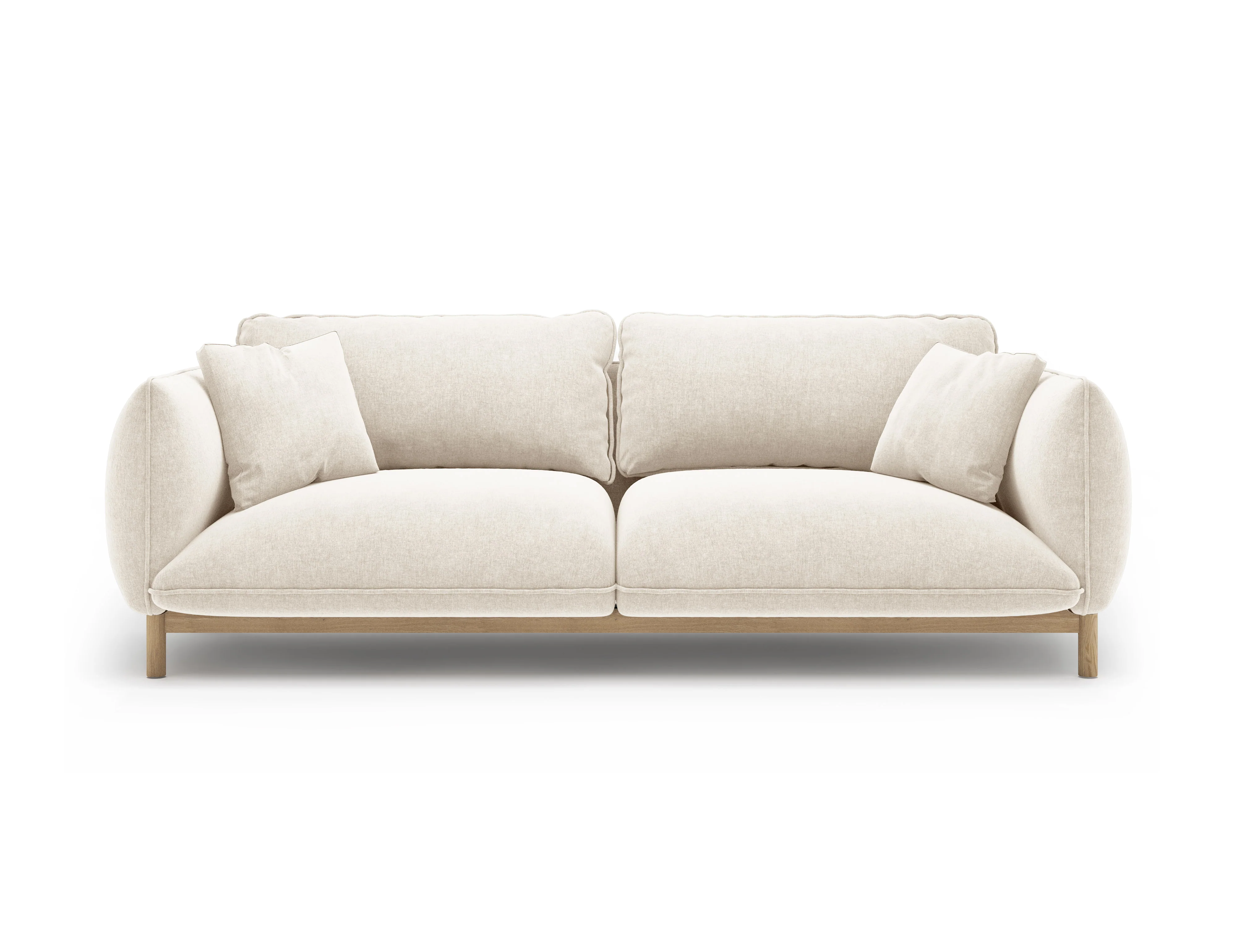 Sofa 3-osobowa ADA kość słoniowa szenil - Image 3