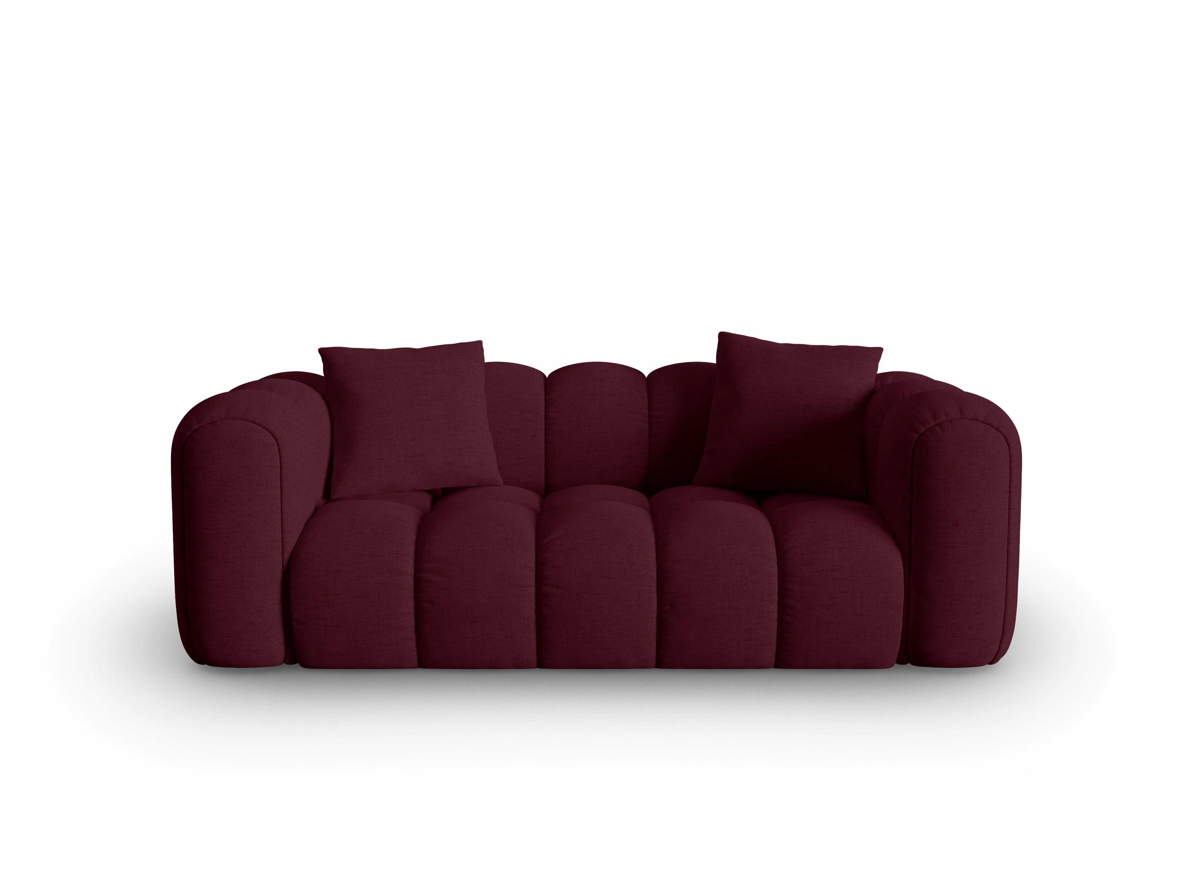 Sofa 3-osobowa ASTRO burgundowy szenil - Image 2
