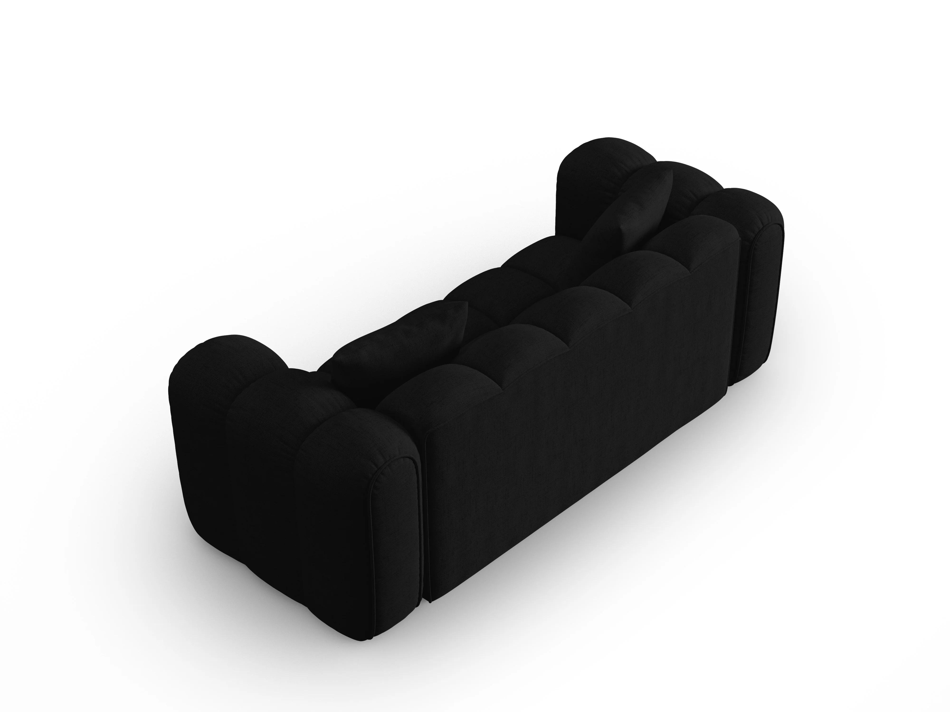 Sofa 3-osobowa ASTRO czarny szenil - Image 3